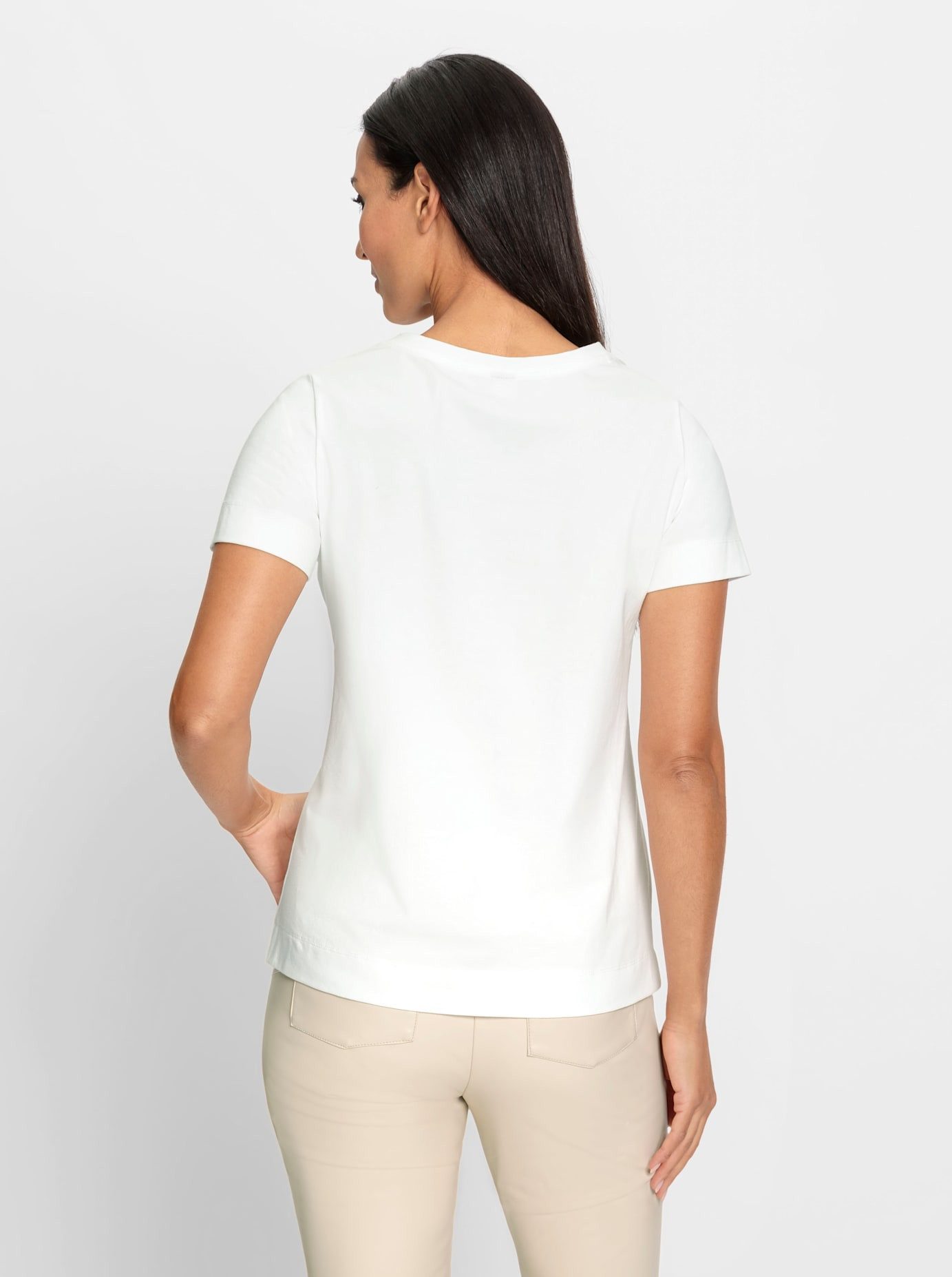 heine T-shirt Gedessineerd shirt (1-delig)