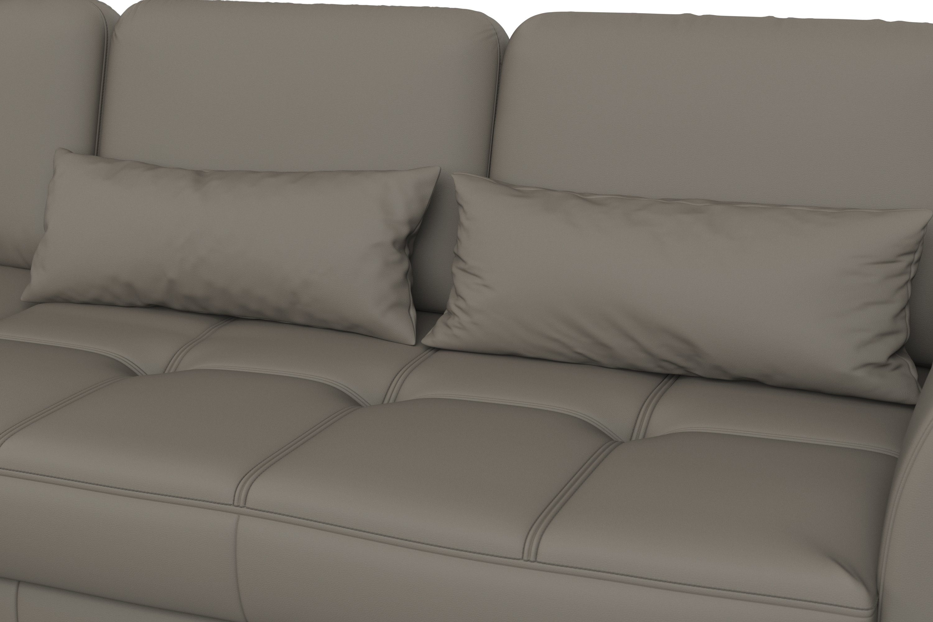 sit&more Hoekbank Bendigo L-vorm inclusief zitdiepteverstelling, bodemvrijheid 15 cm, 2 pootkleuren