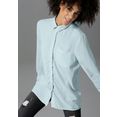 aniston casual lange blouse met "aniston"-galons achter blauw