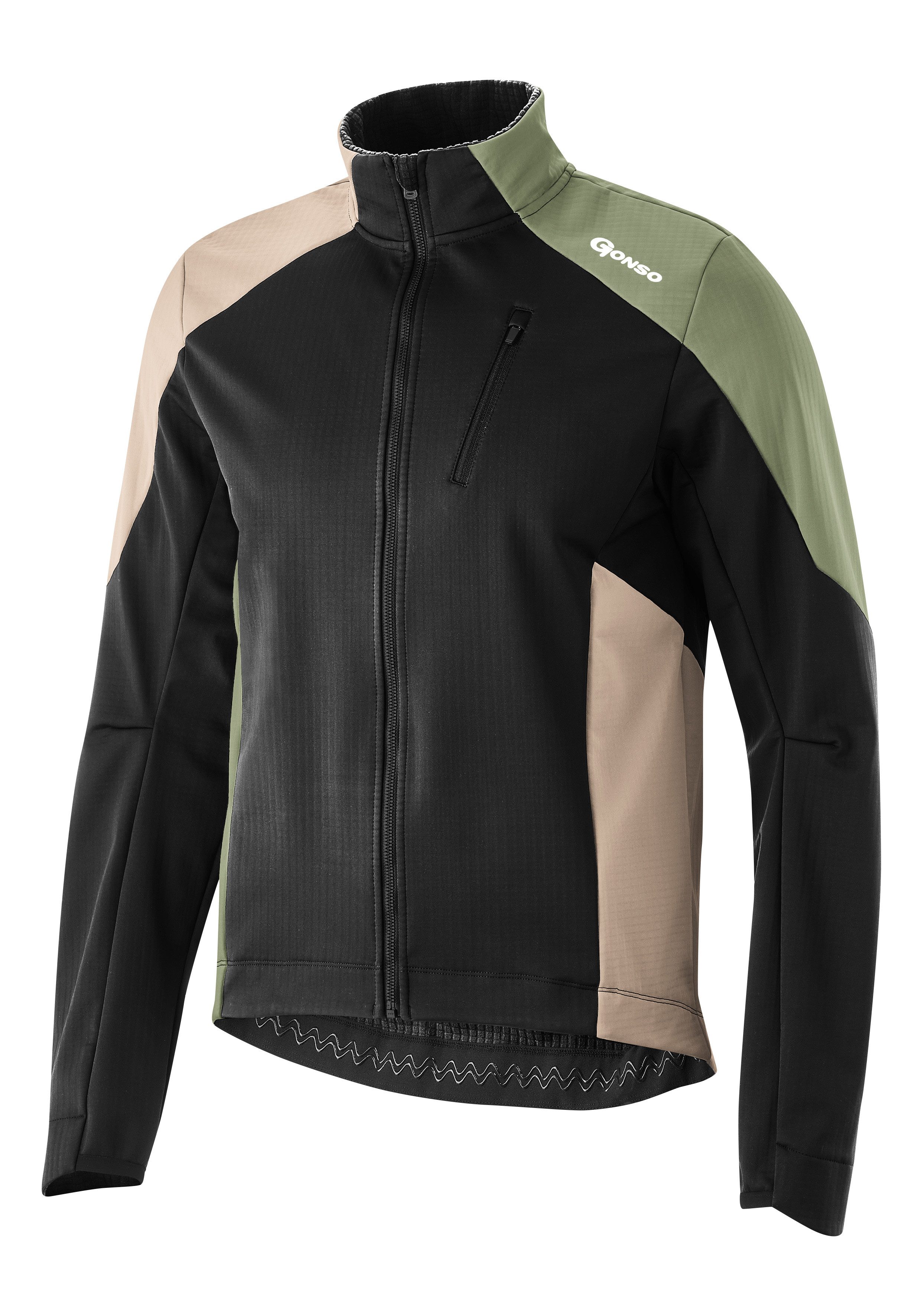 Gonso Fietsjack TRAIL JACKET SOFTSHELL M Waterafstotend, slijtvast, ademend