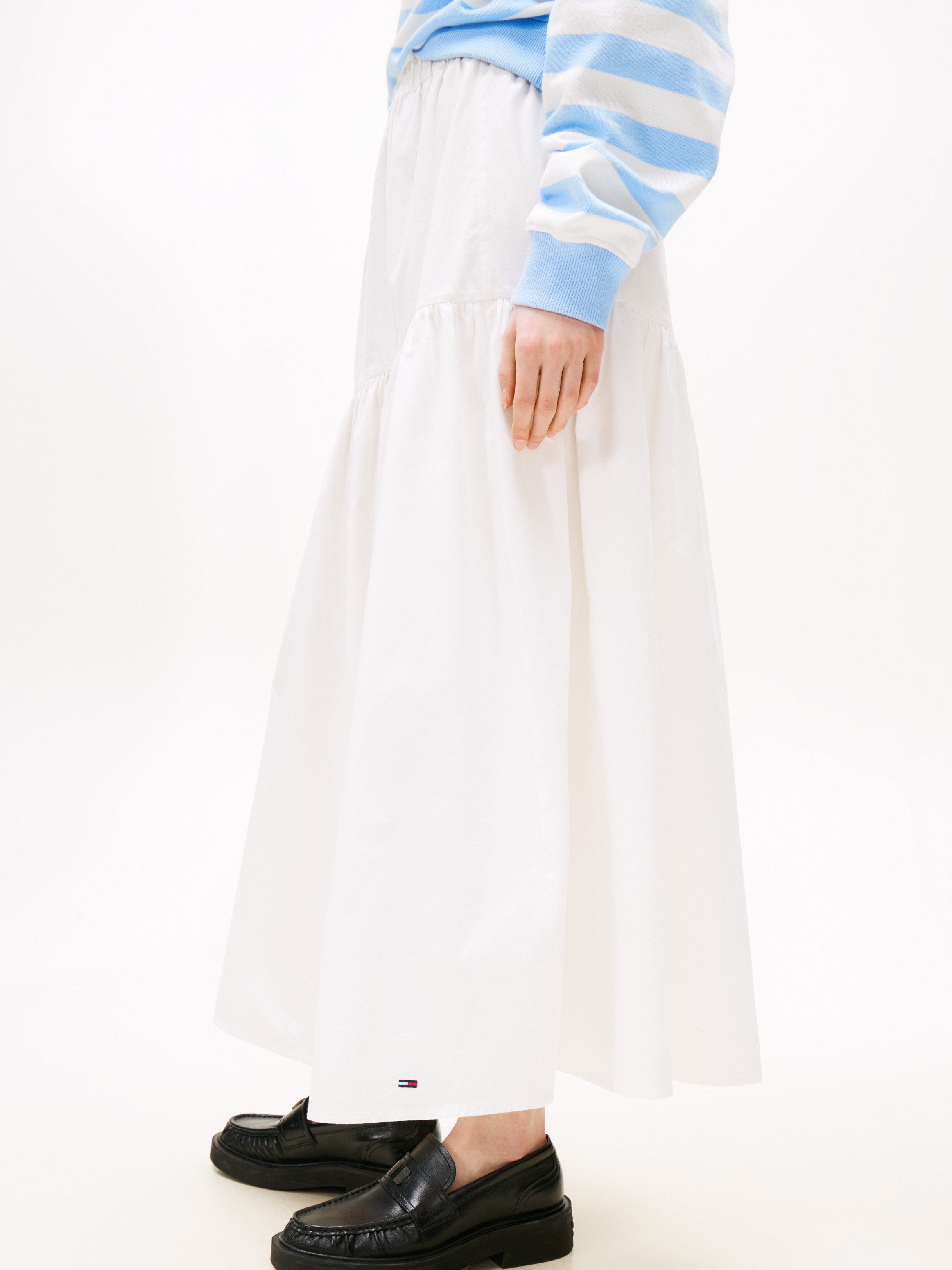TOMMY JEANS Maxirok TJW POPLIN TIERED MAXI SKIRT