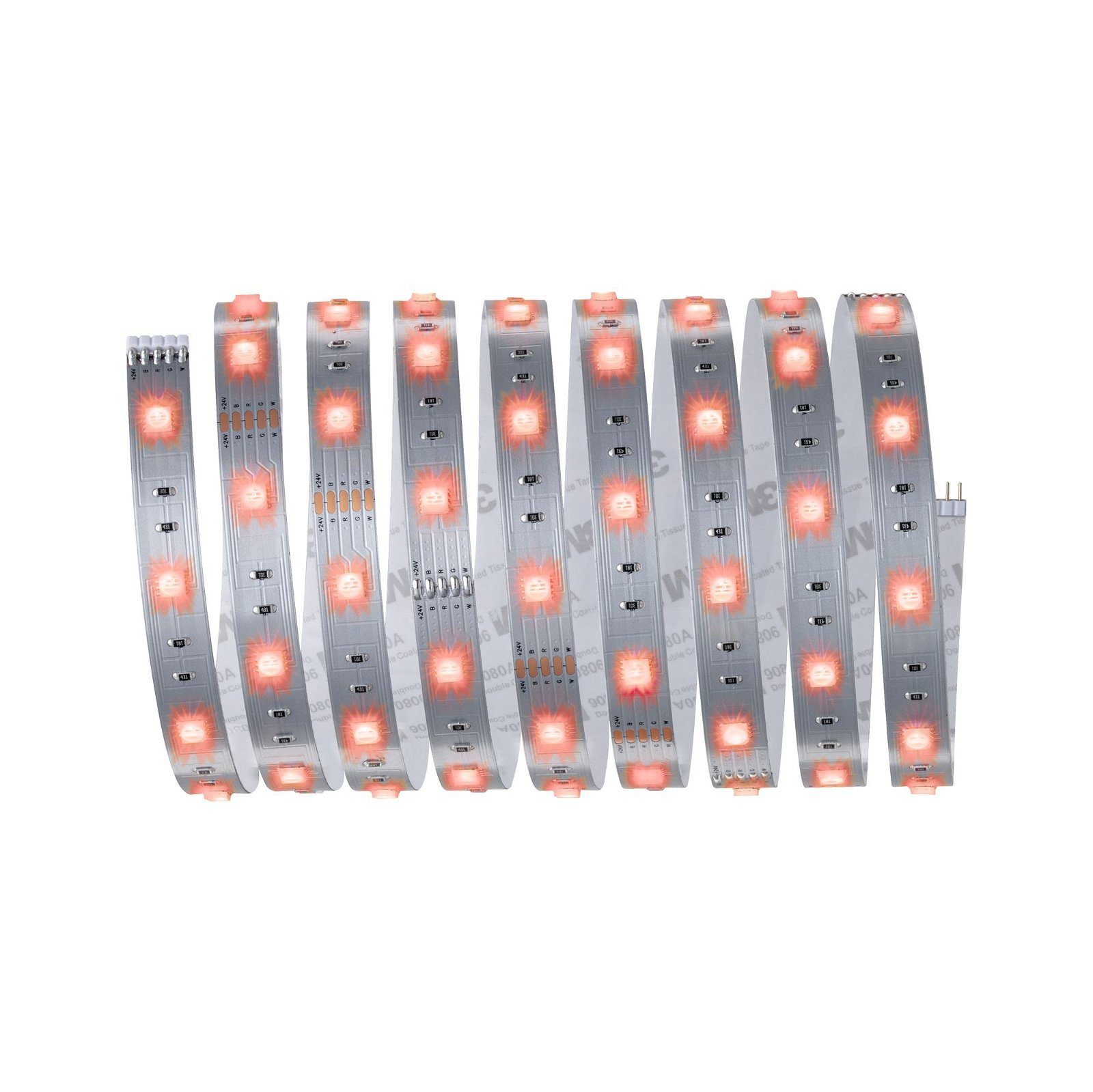 Paulmann Led-strepen MaxLED 250 Stripe 2,5m RGBW IP20 3000K 17W 24V zilverkleur (1 stuk)