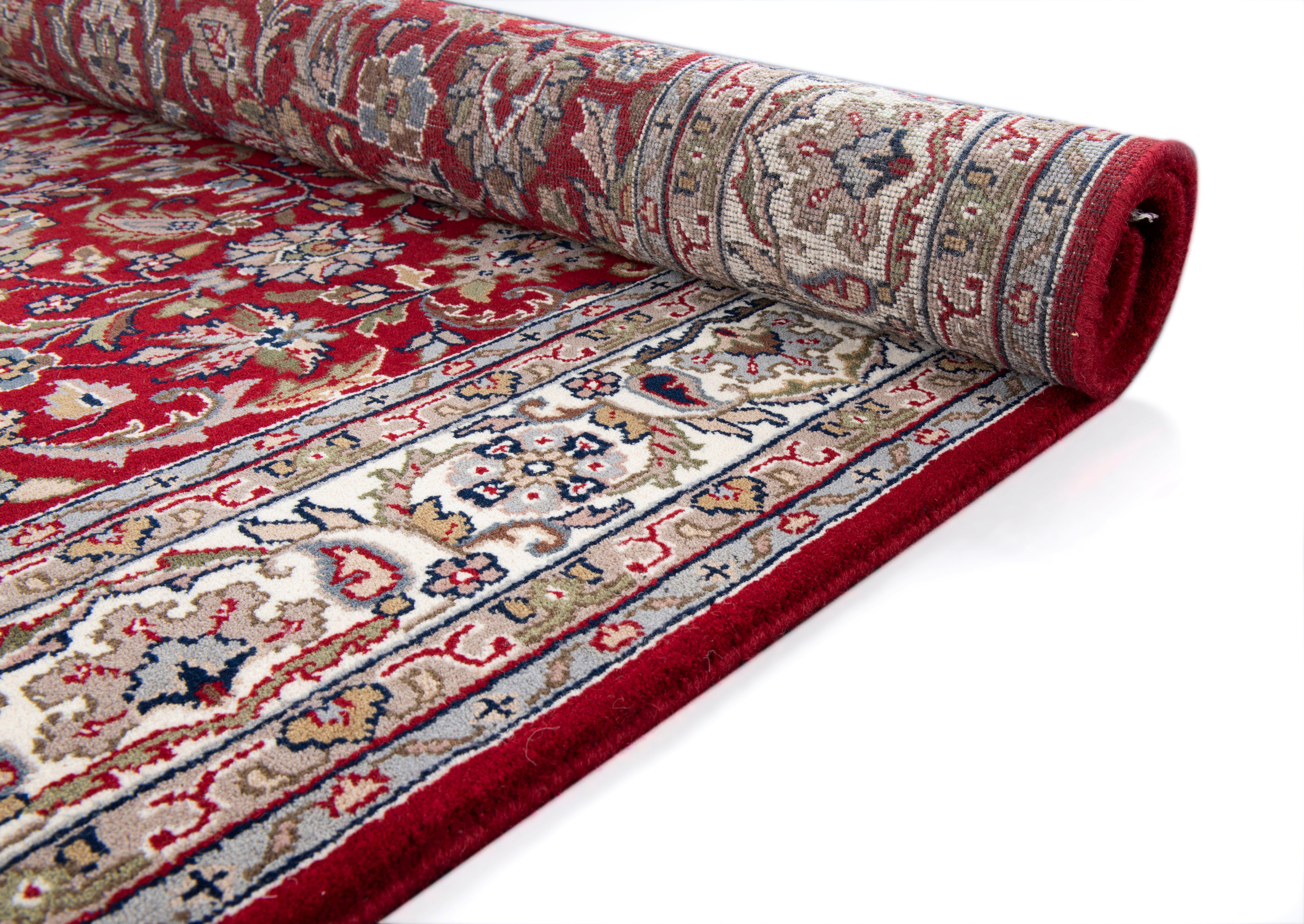 THEKO Oosters tapijt Benares Isfahan zuivere wol, met de hand geknoopt, met franje