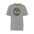 timberland t-shirt outdoor heritage seasonal camo tree logo tee (regular) grijs