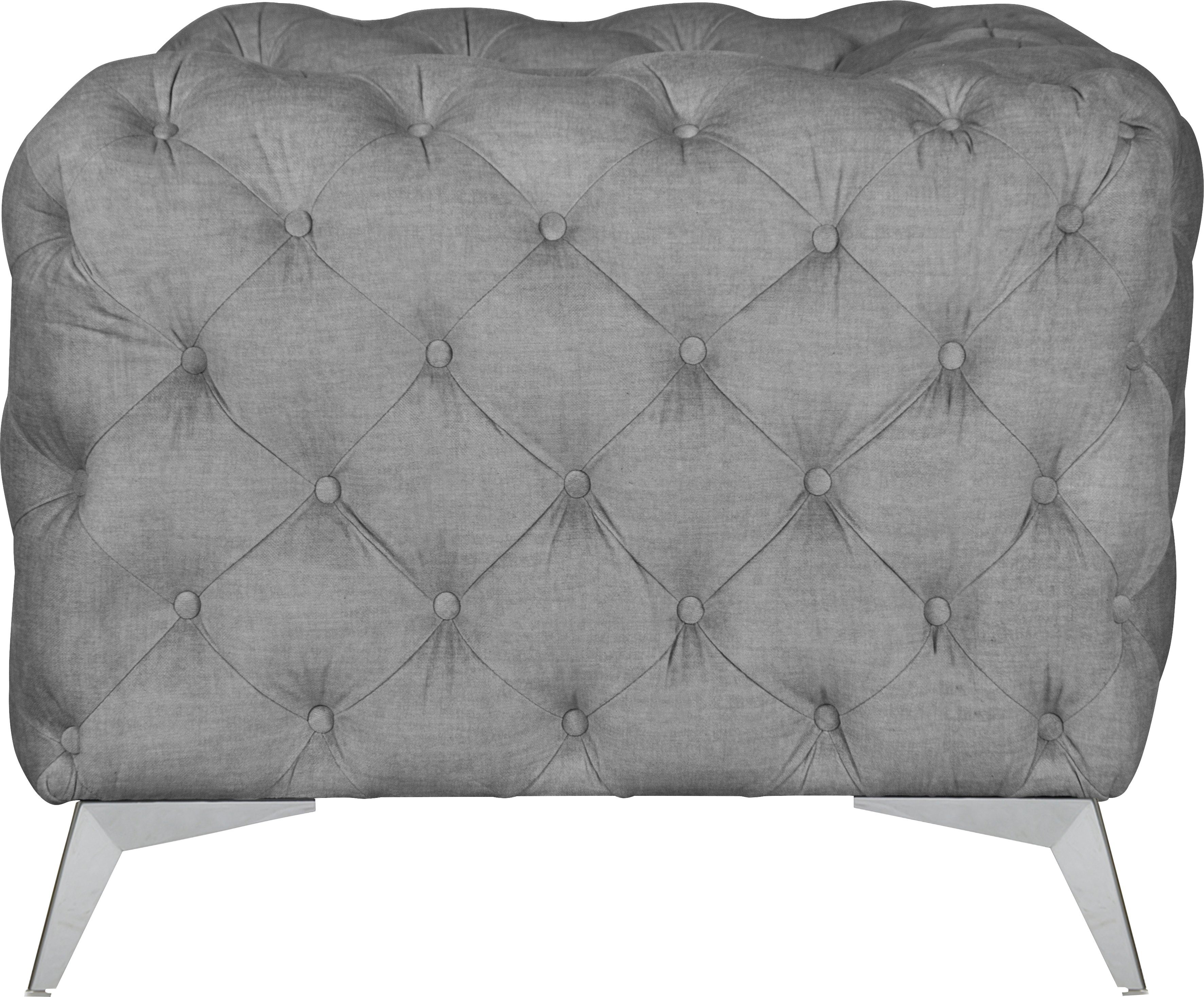 Leonique Chesterfield-fauteuil Glynis Fauteuil luxueuze capitonnage, moderne chesterfield look, kleur van de poten ter keuze