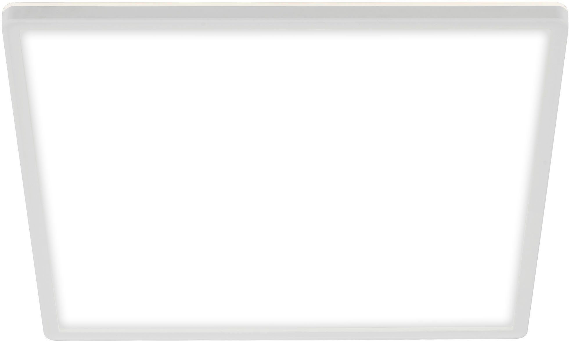 Briloner Leuchten Led-paneel 7156416 SLIM Plafondlamp, 29,3x29,3x2,8 cm, wit, 18W, woonkamer, slaapkamer