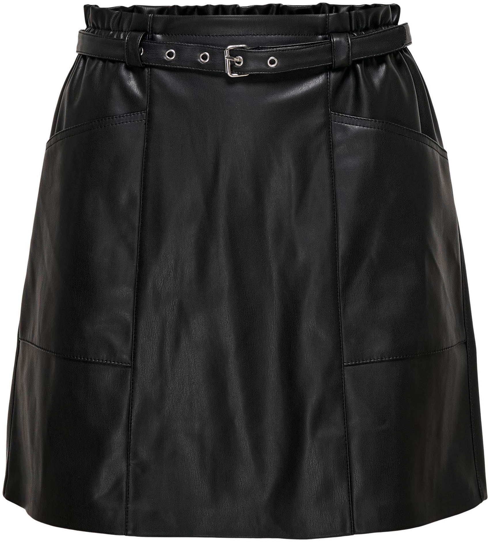 Only Imitatieleren rok ONLHEIDI FAUX LEATHER SKIRT OTW NOOS