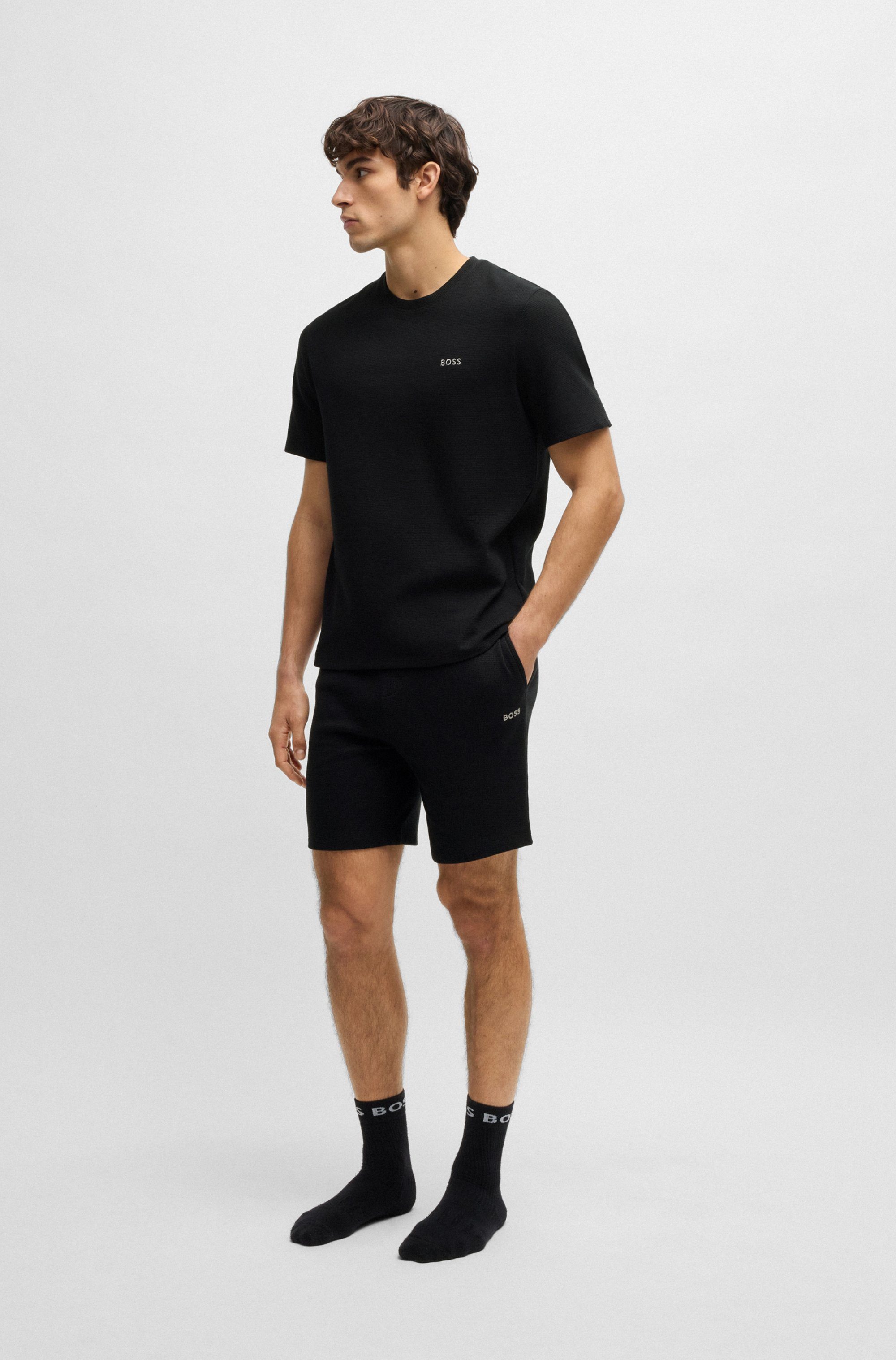 BOSS Pyjama top Waffle T-Shirt