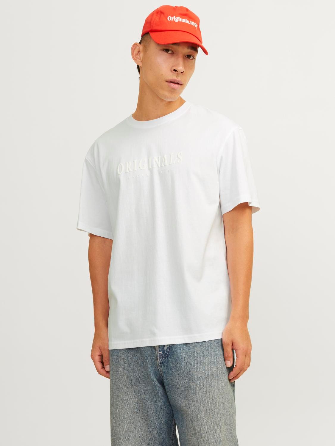 Jack & Jones Shirt met ronde hals JORFREDERIKSBERG TEE SS CREW NECK NOOS