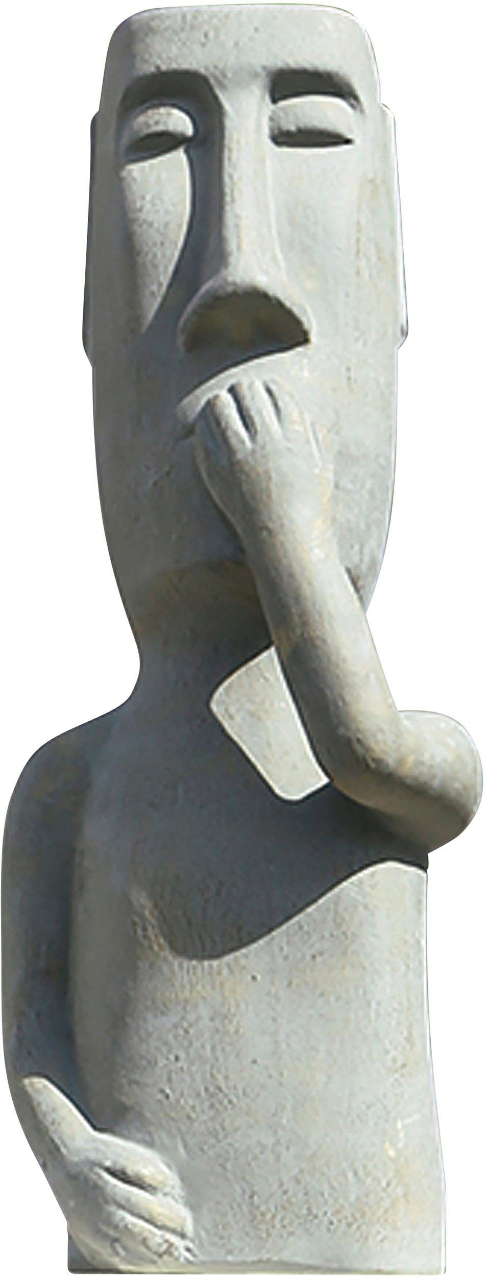 GILDE Decoratief figuur Sculptuur niets zeggen Decoratief object, hoogte 65 cm, van keramiek, woonkamer (1 stuk)