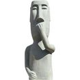 gilde decoratief figuur sculptuur niets zeggen decoratief object, hoogte 65 cm, van keramiek, woonkamer (1 stuk) grijs