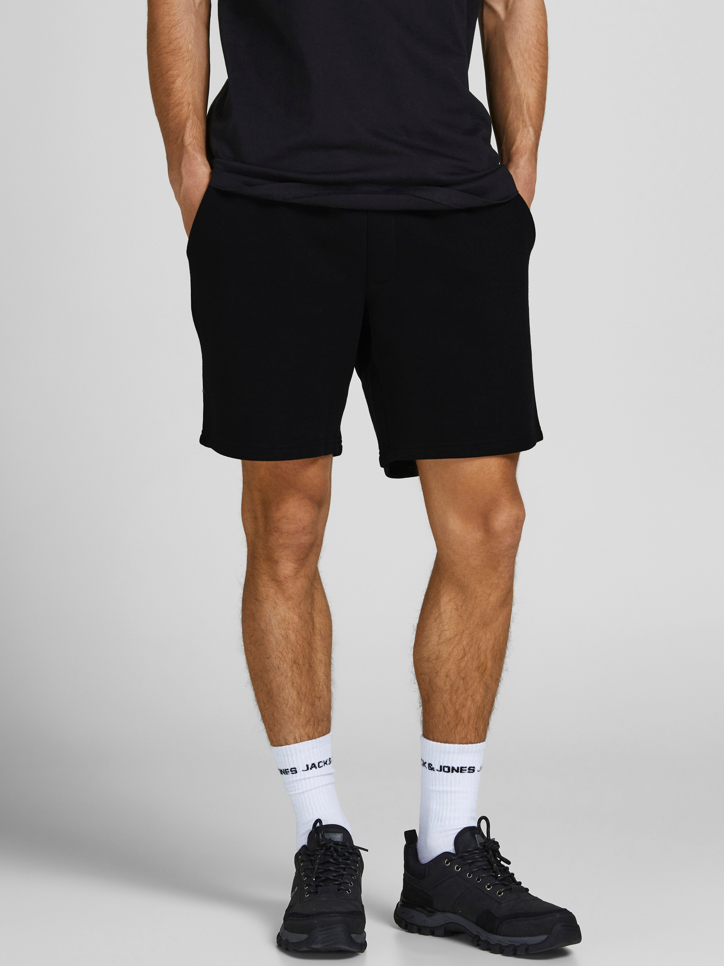 Jack & Jones Short JPSTGORDON BRADLEY SWEAT SHORTS MID heren bermuda broeken maat XL zwart