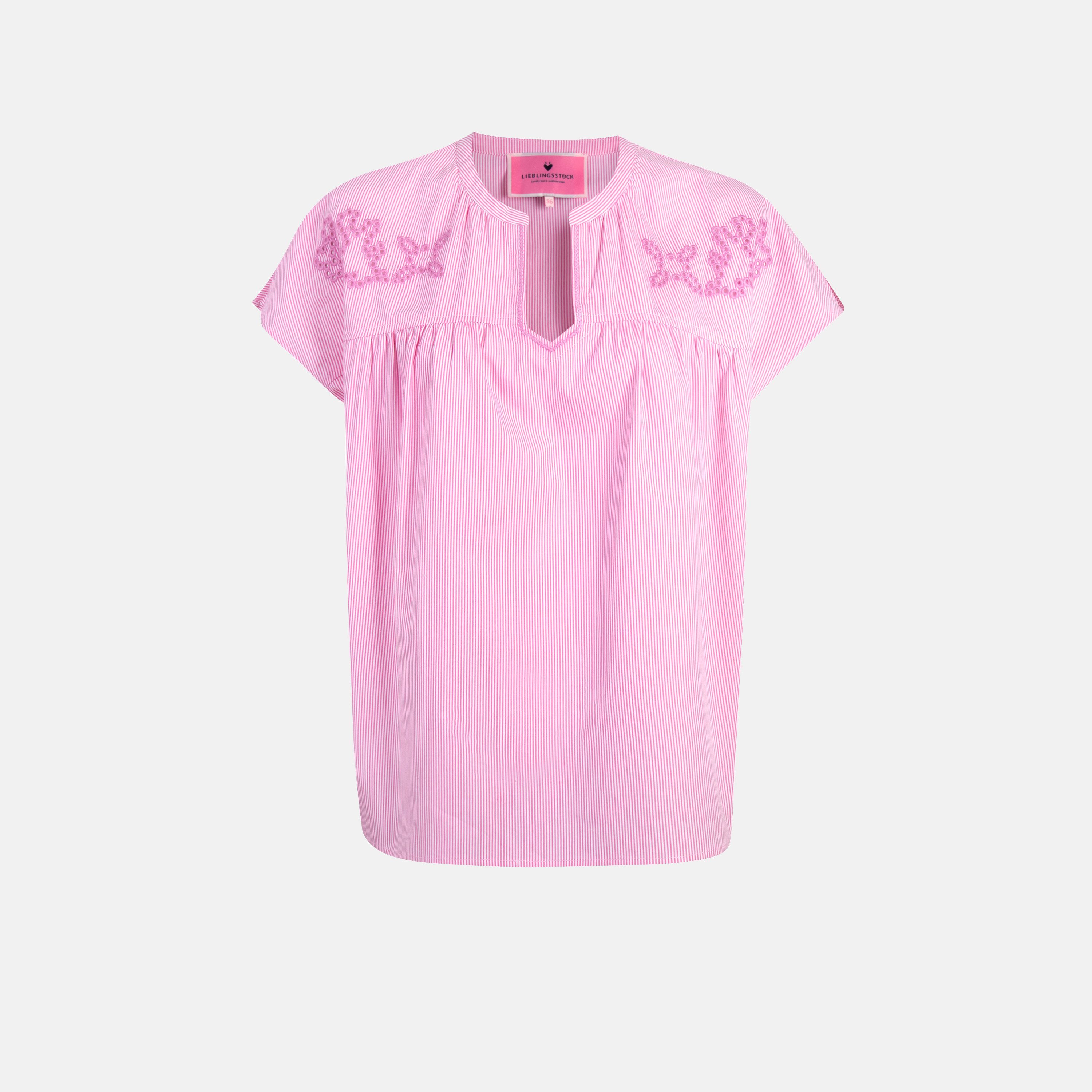 Lieblingsstück Blouse zonder sluiting met borduurwerk