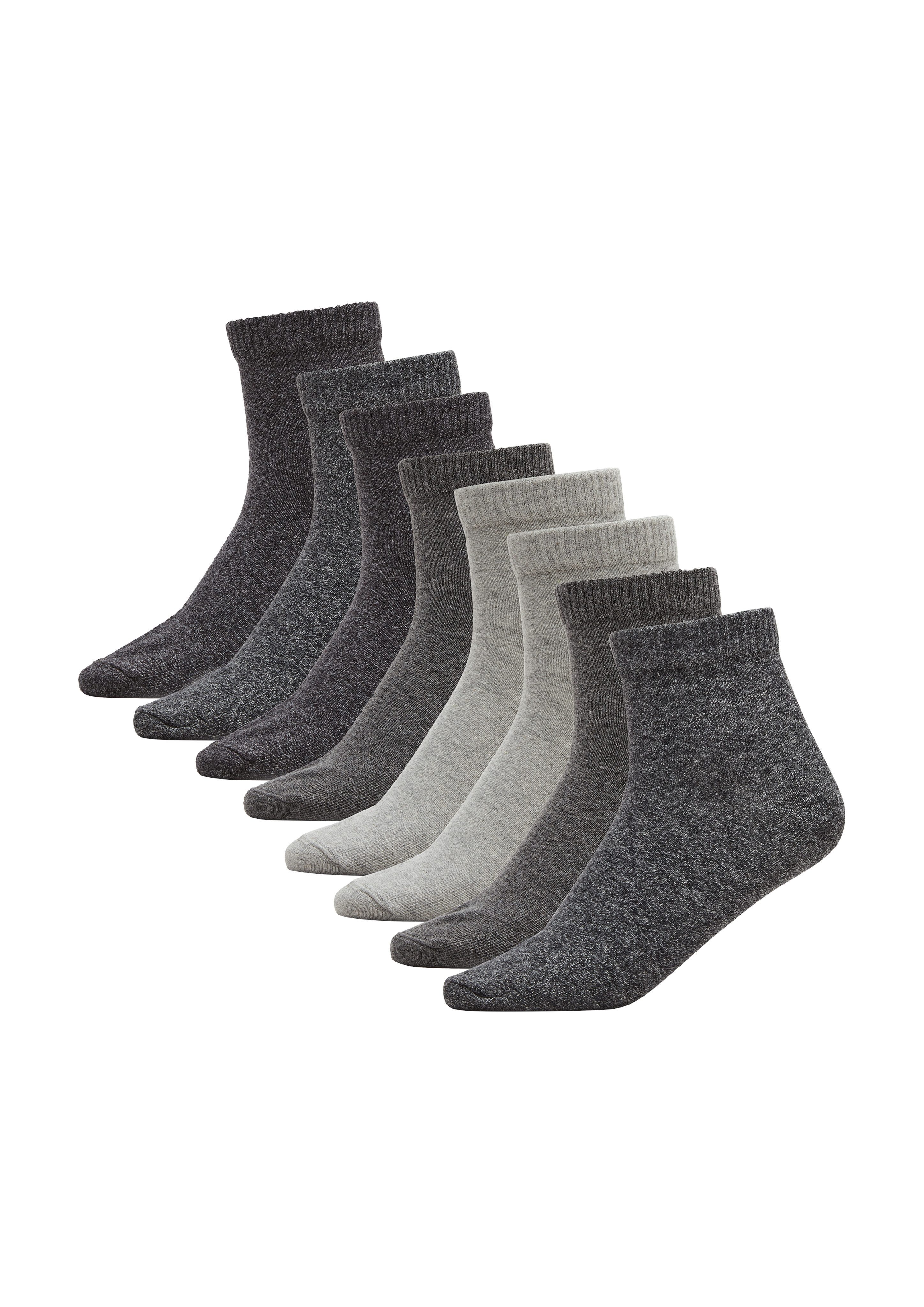 s.Oliver Korte sokken Essentials met onderhoudsvriendelijke materiaalmix (set, 8 paar)