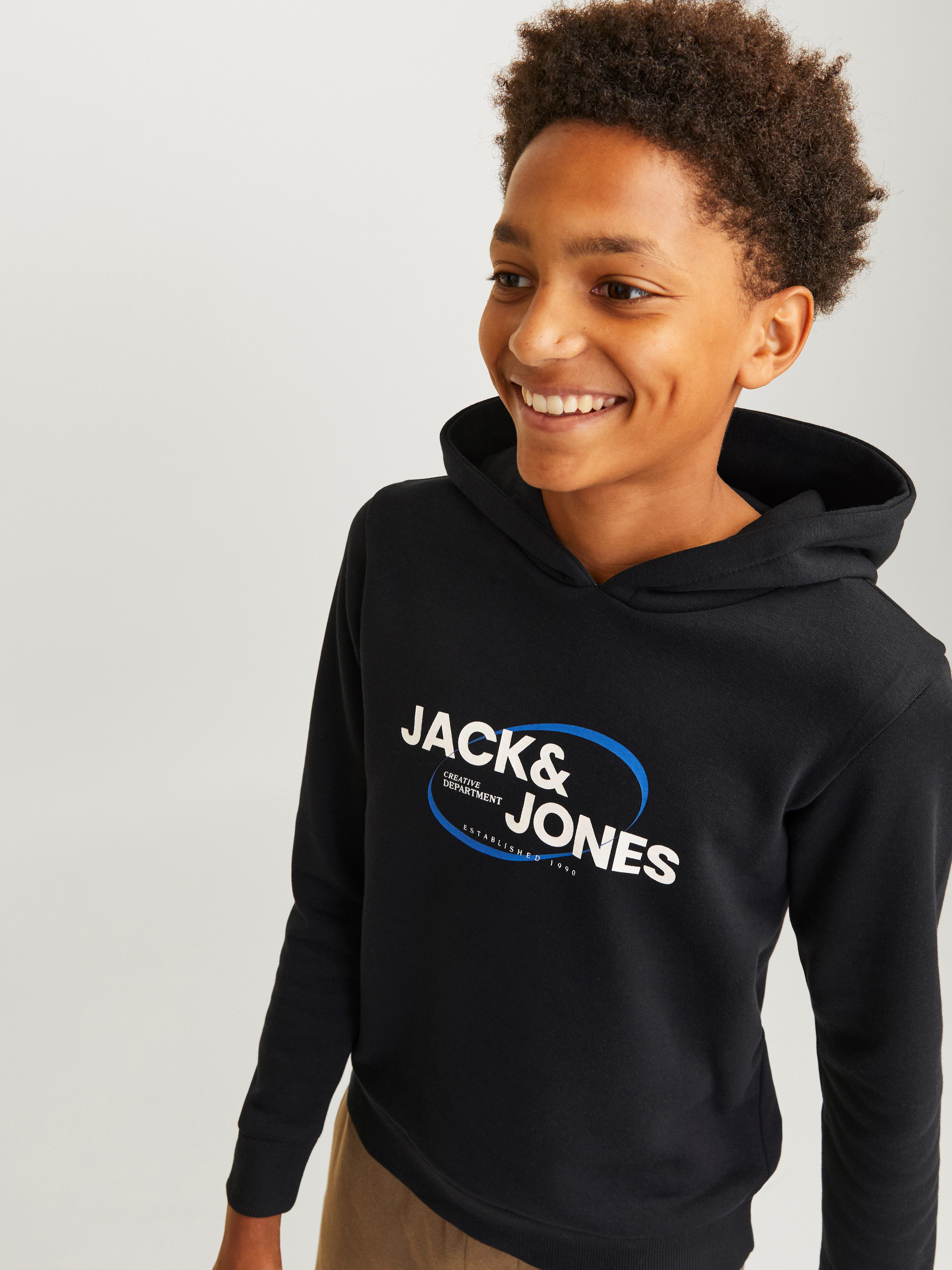 Jack & Jones Junior Hoodie JCORAY BRANDING SWEAT HOOD FST JNR