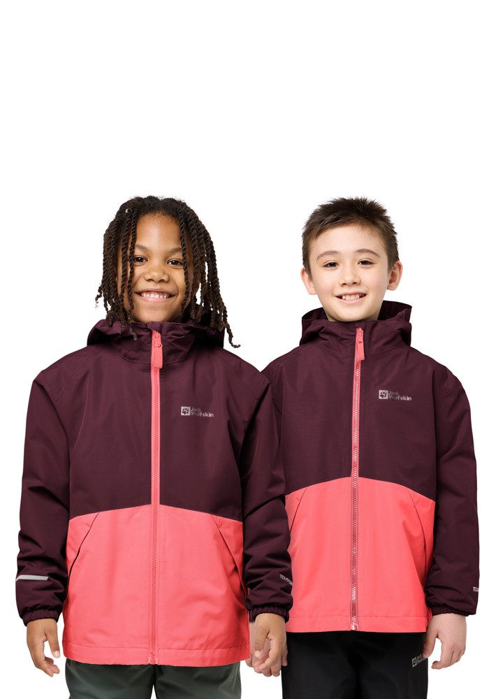 Jack Wolfskin Functioneel 3-in-1-jack ICELAND 3IN1 JACKET K 3in1, waterdicht, overgangsjas