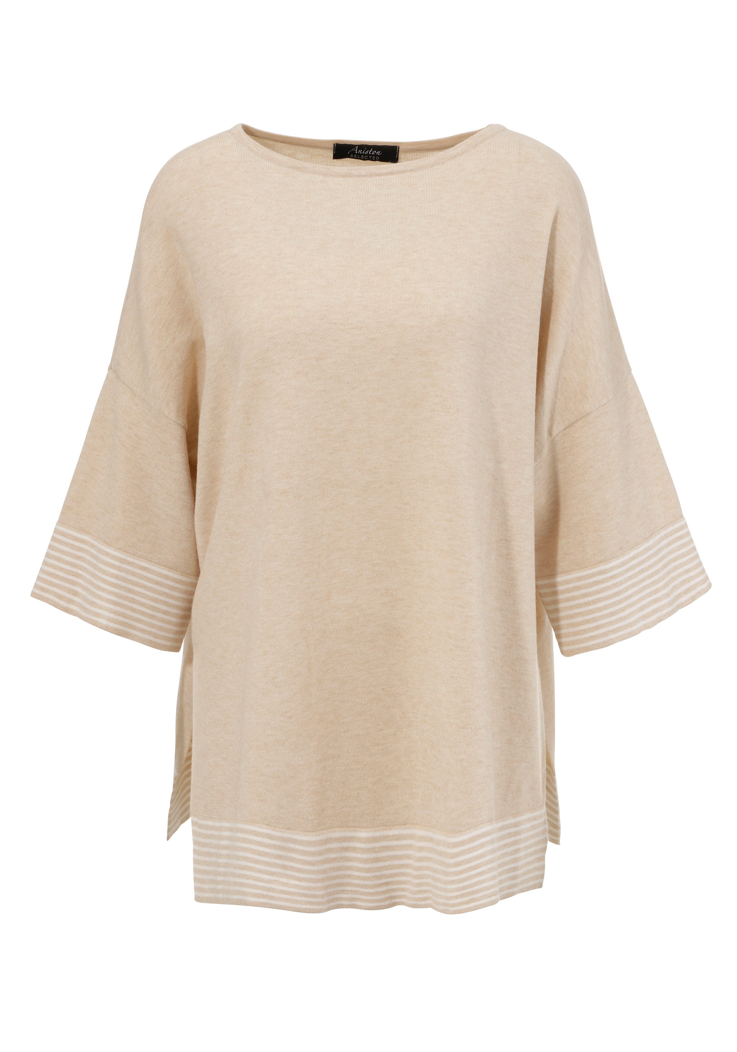 Aniston SELECTED Gebreide trui in casual ponchostijl