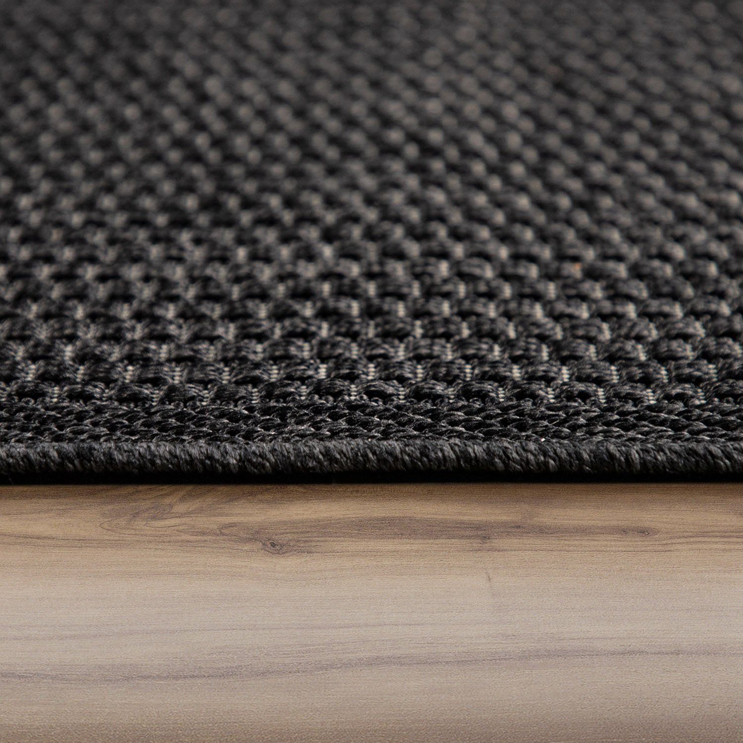 Paco Home Vloerkleed Timber 125 Platweefsel, sisal look, ook als loper, geschikt voor binnen en buiten