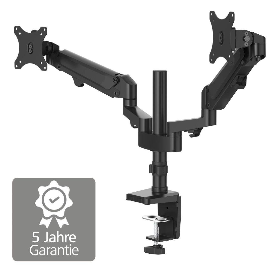 Hama Monitorhouder Beeldscherm houder, 33-81 cm(13"-32"), 2 monitoren, zwart