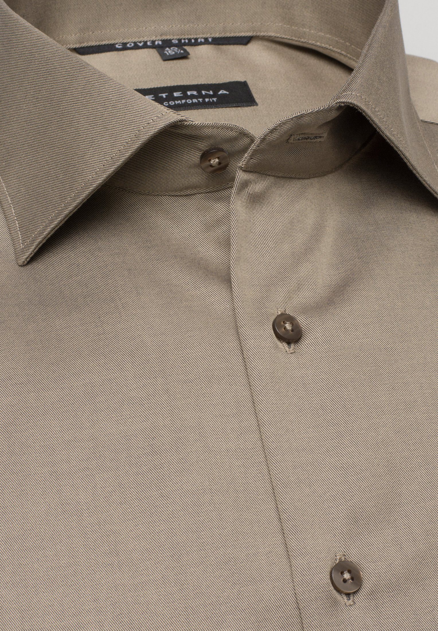 Eterna Overhemd met lange mouwen Comfort fit NON IRON (strijkvrij)