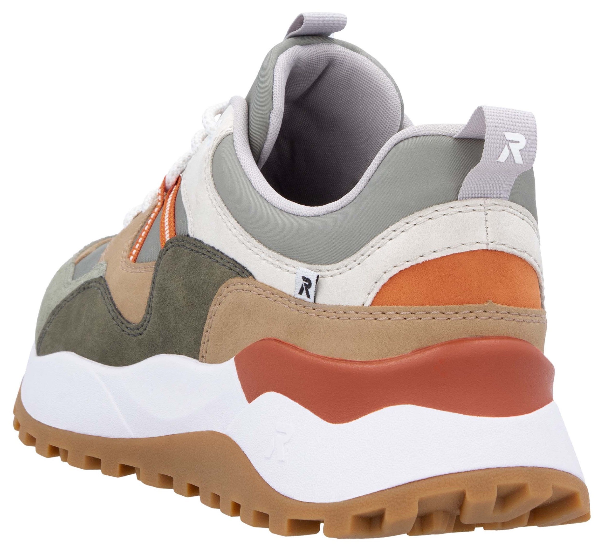 RIEKER Sport Slip-on sneakers Castello , lage schoen, vrijetijdsschoen, slip-in met uitneembare zachte inlegzool