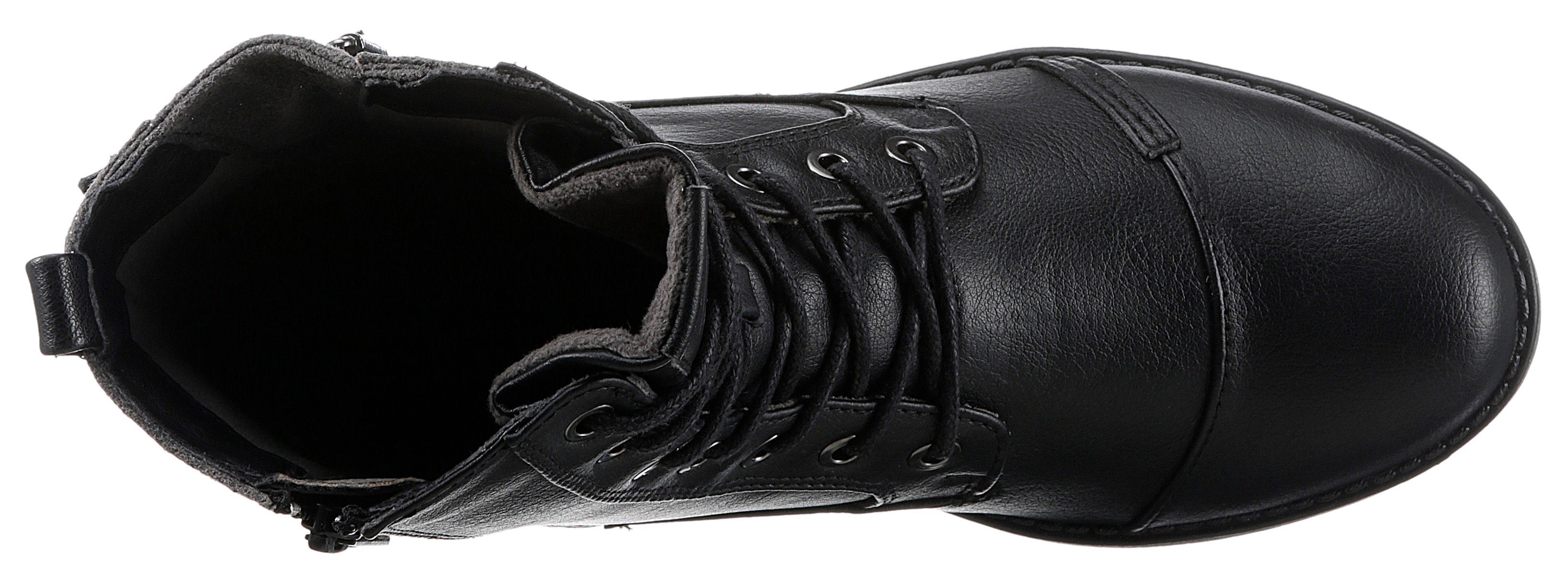 Mustang Shoes Veterlaarsjes met ritssluiting aan de binnenkant