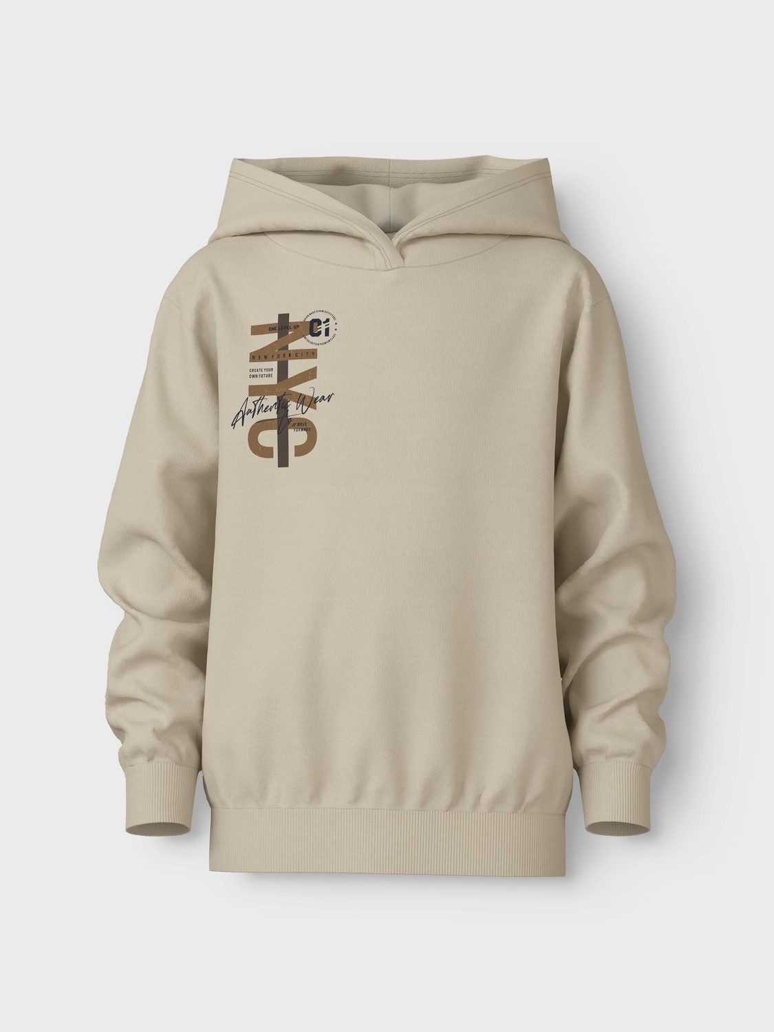 Name It Hoodie NKMVUGO LS NREG SWEAT WH BRU
