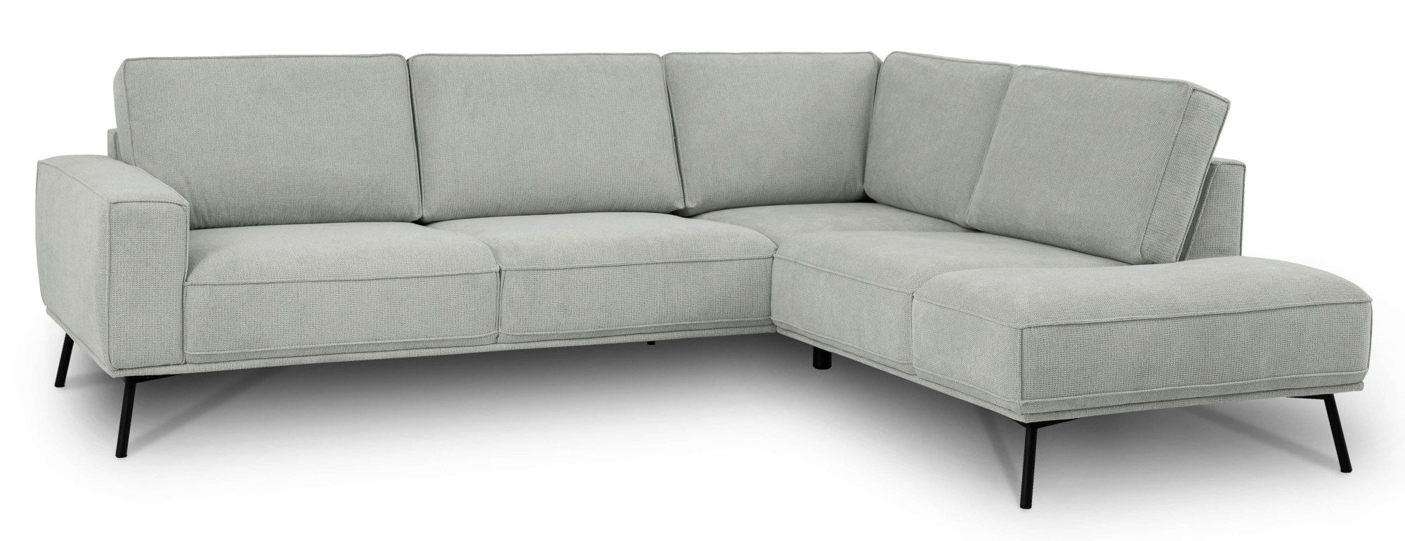 andas Hoekbank Vosby Breedte 260 cm, chenille, met decoratieve kedernaad