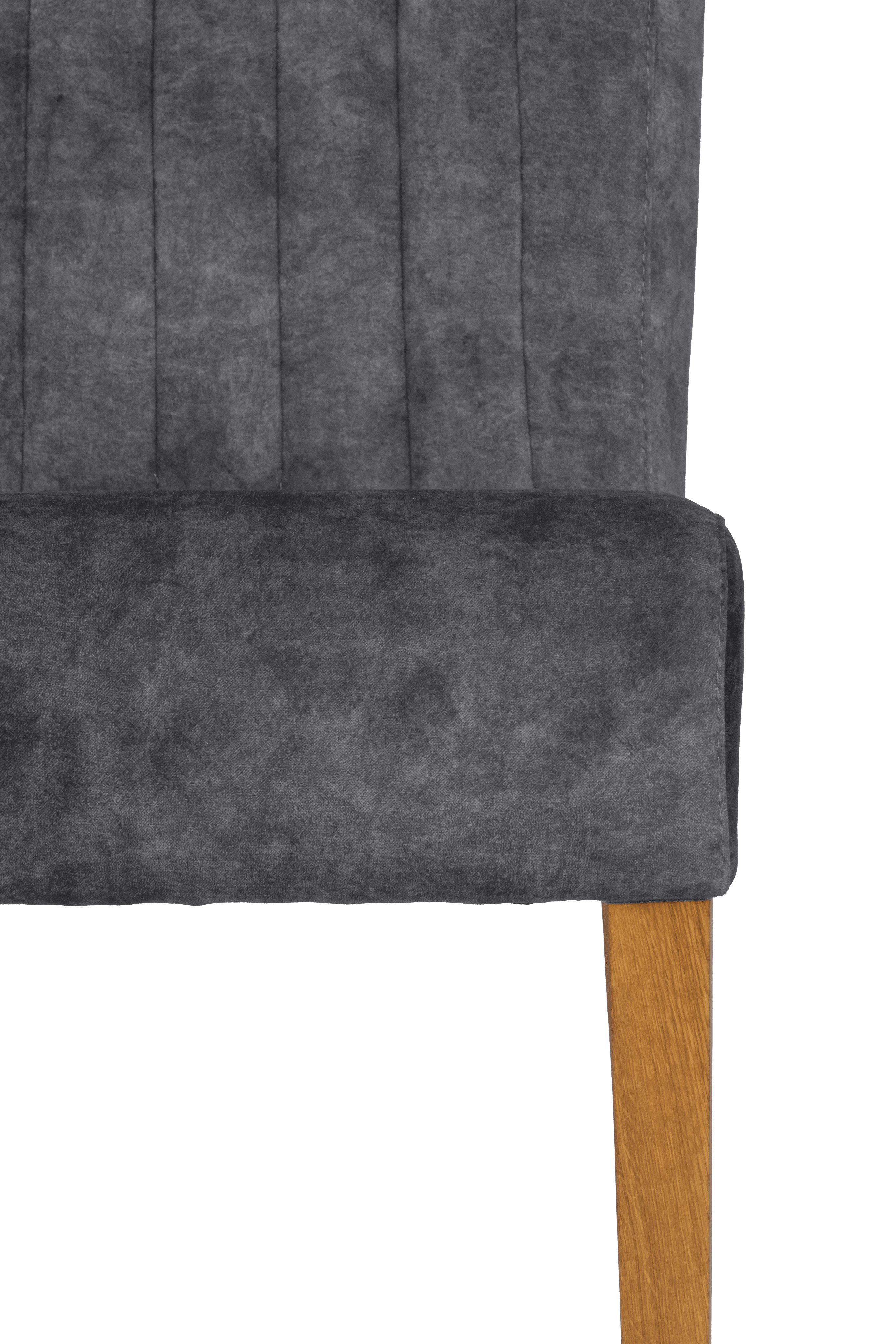 Home affaire Stoel met 4 poten verticale naden in de rugleuning (set, 2 stuks)