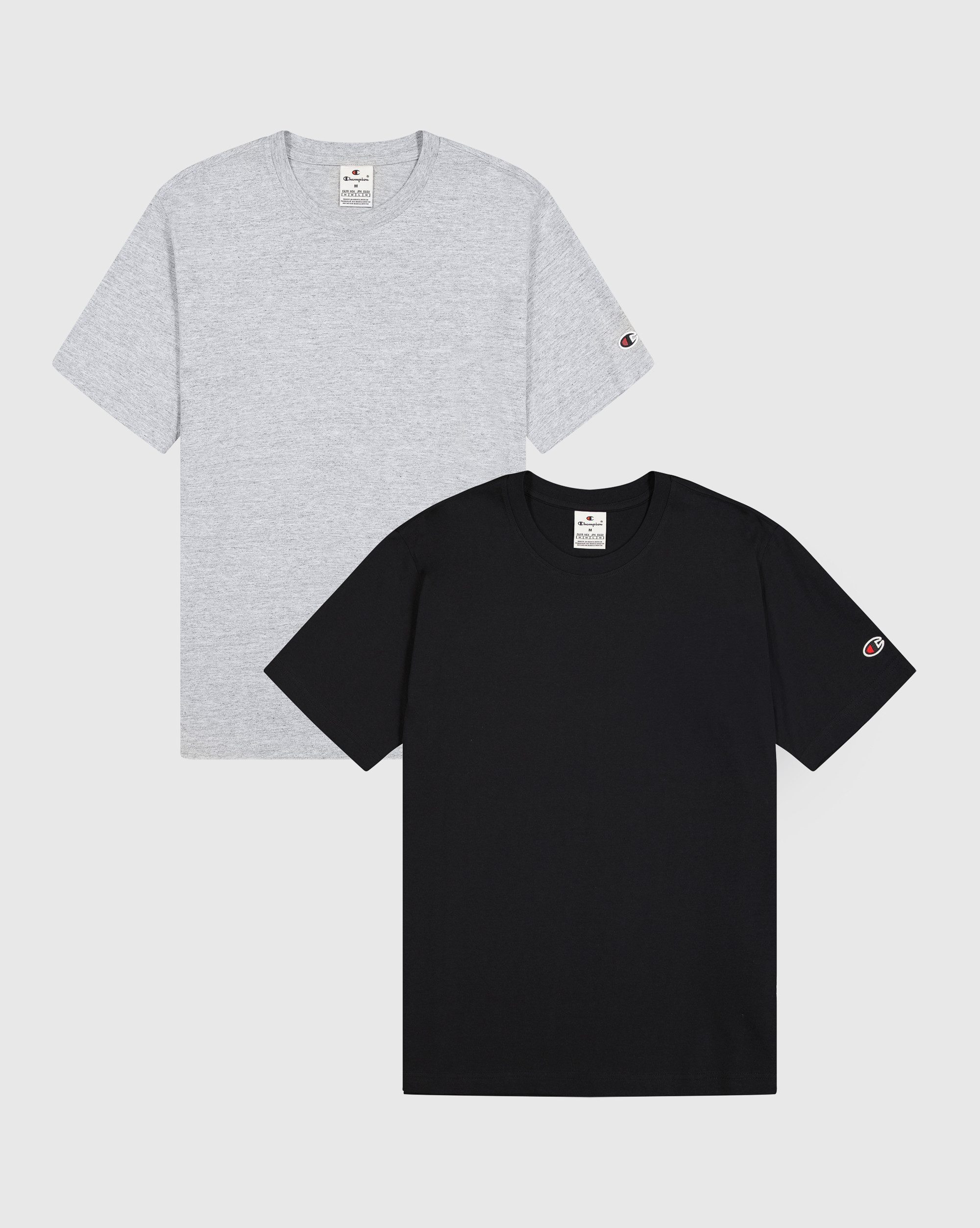 Champion T-shirt 2PACK CREW-NECK Basic shirt, dubbelpack (set, 2-delig, Set)