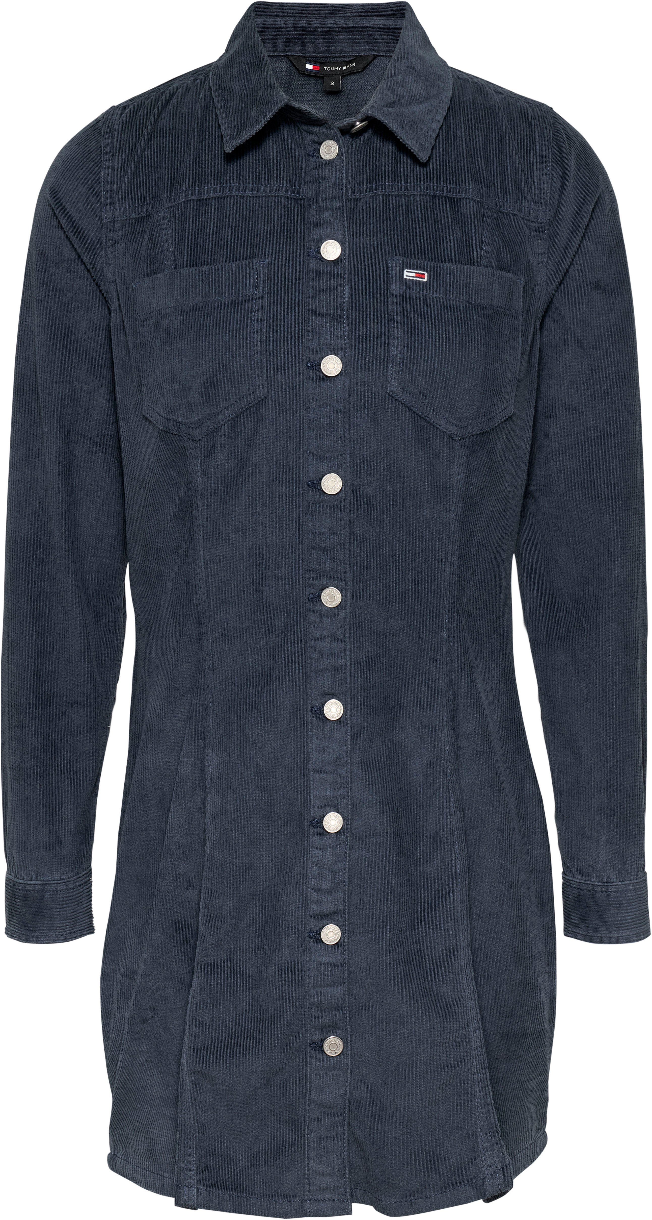 TOMMY JEANS Cordjurk TJW SLIM LS WASHED CORD DRESS