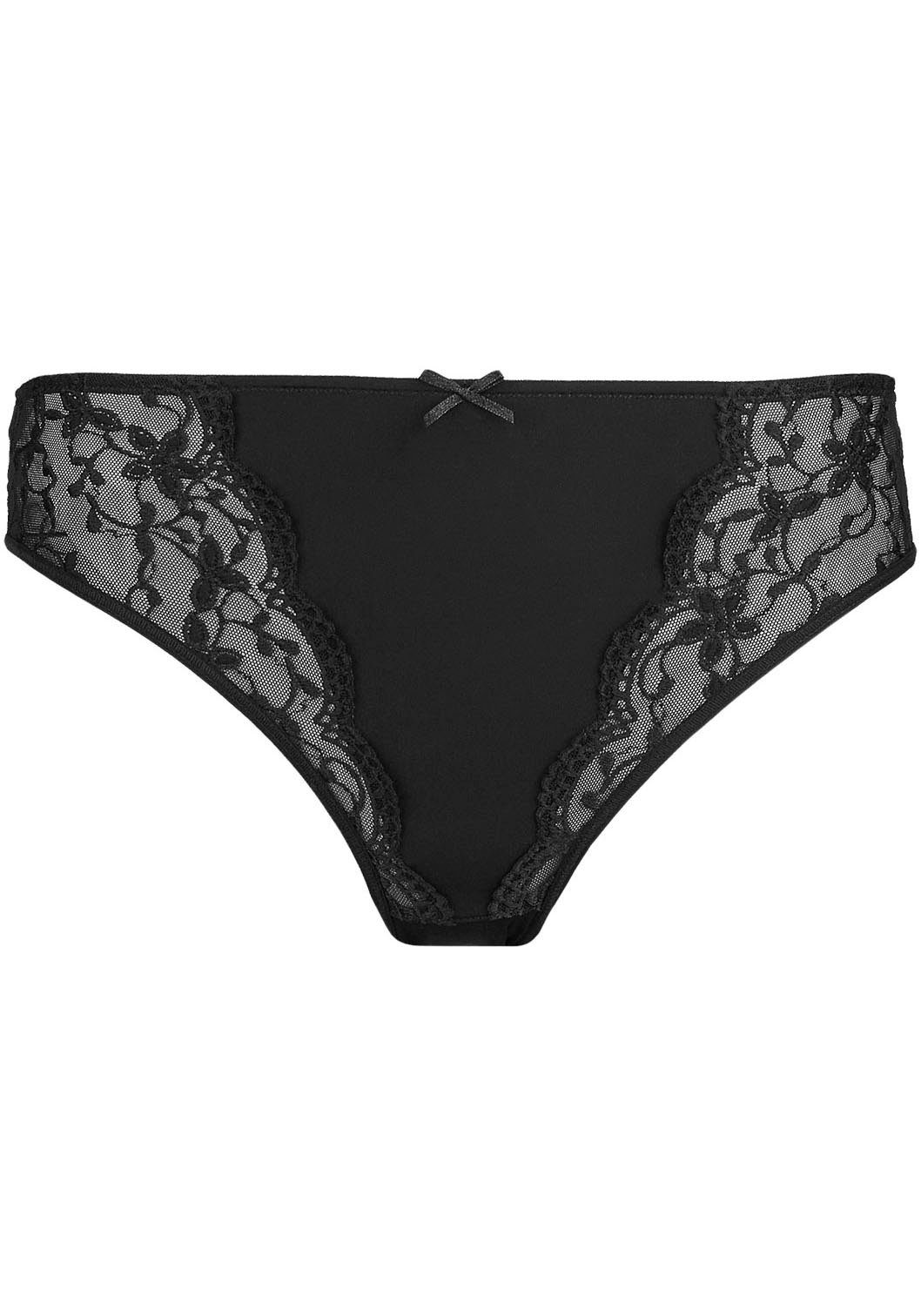 Nina Von C. Jazzpants SILVER EDITION met bloemige kant-inzetten en satijnen sierstrik (2 stuks Set van 2)