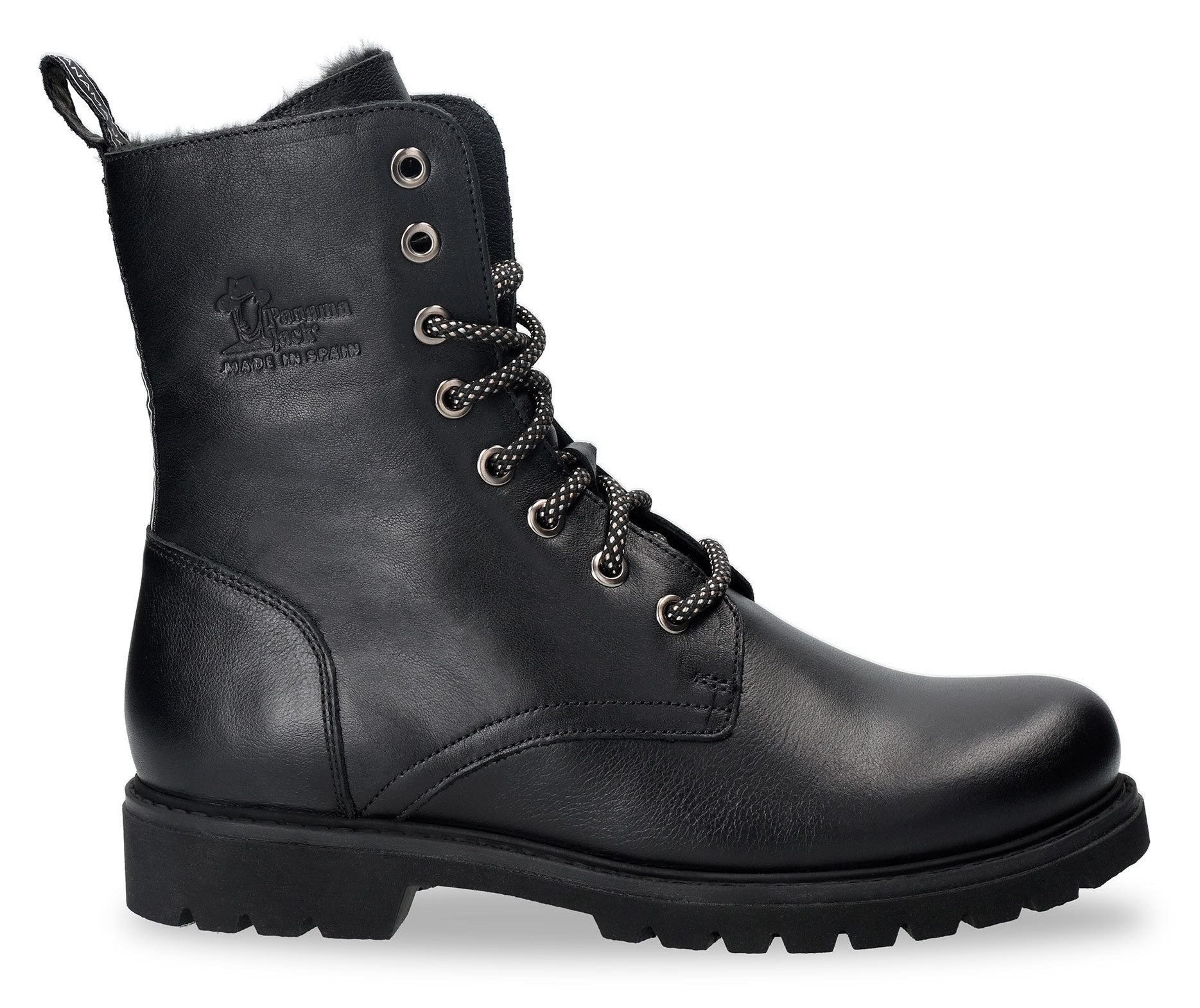 Panama Jack Veterschoenen Frisia , veterschoenen, enkellaars, blokhak, met warme voering