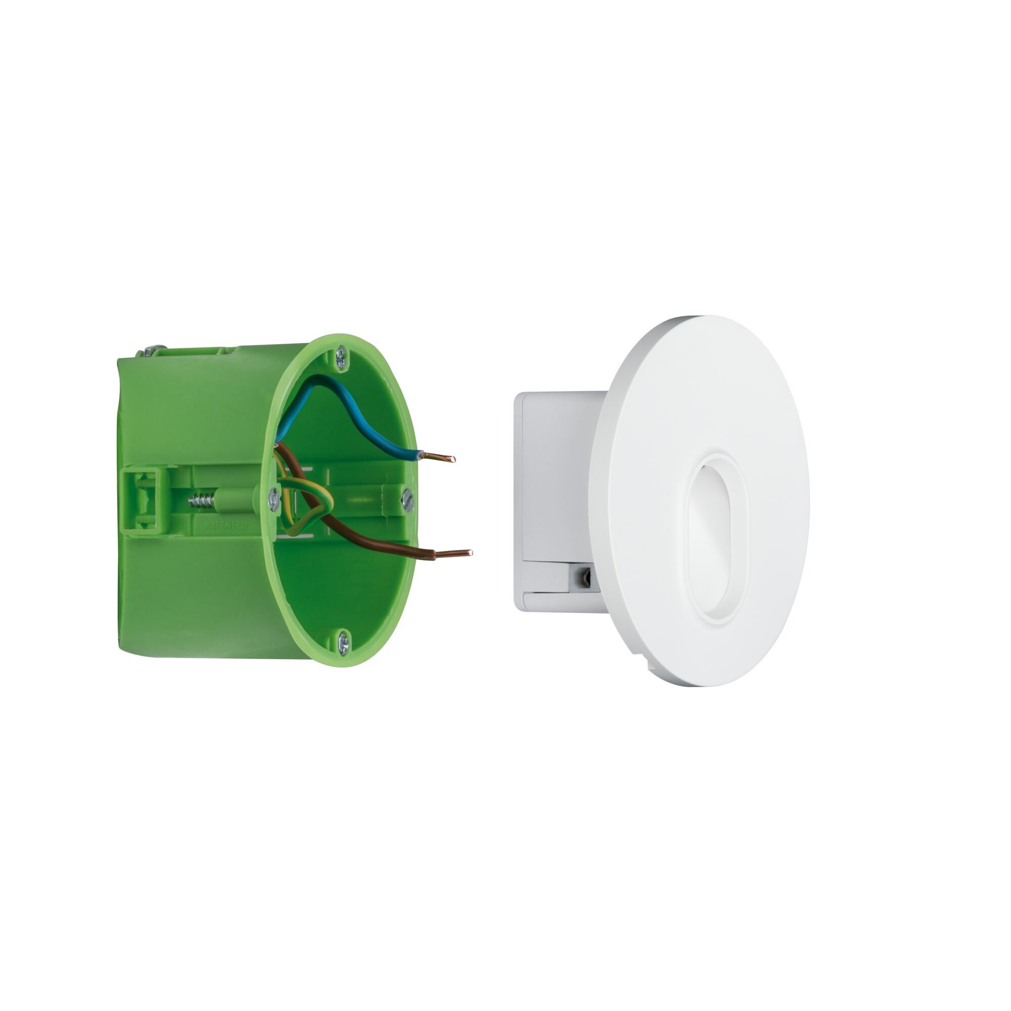 Paulmann Led-wandlamp Inbouwlamp rond Wit 1,7W (1 stuk)