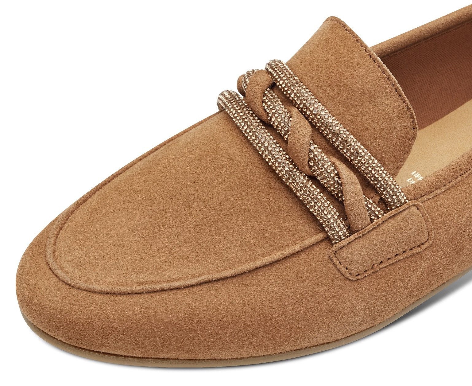 Marco Tozzi Instappers , blokhak, loafer, business schoen, instapschoen met sierband