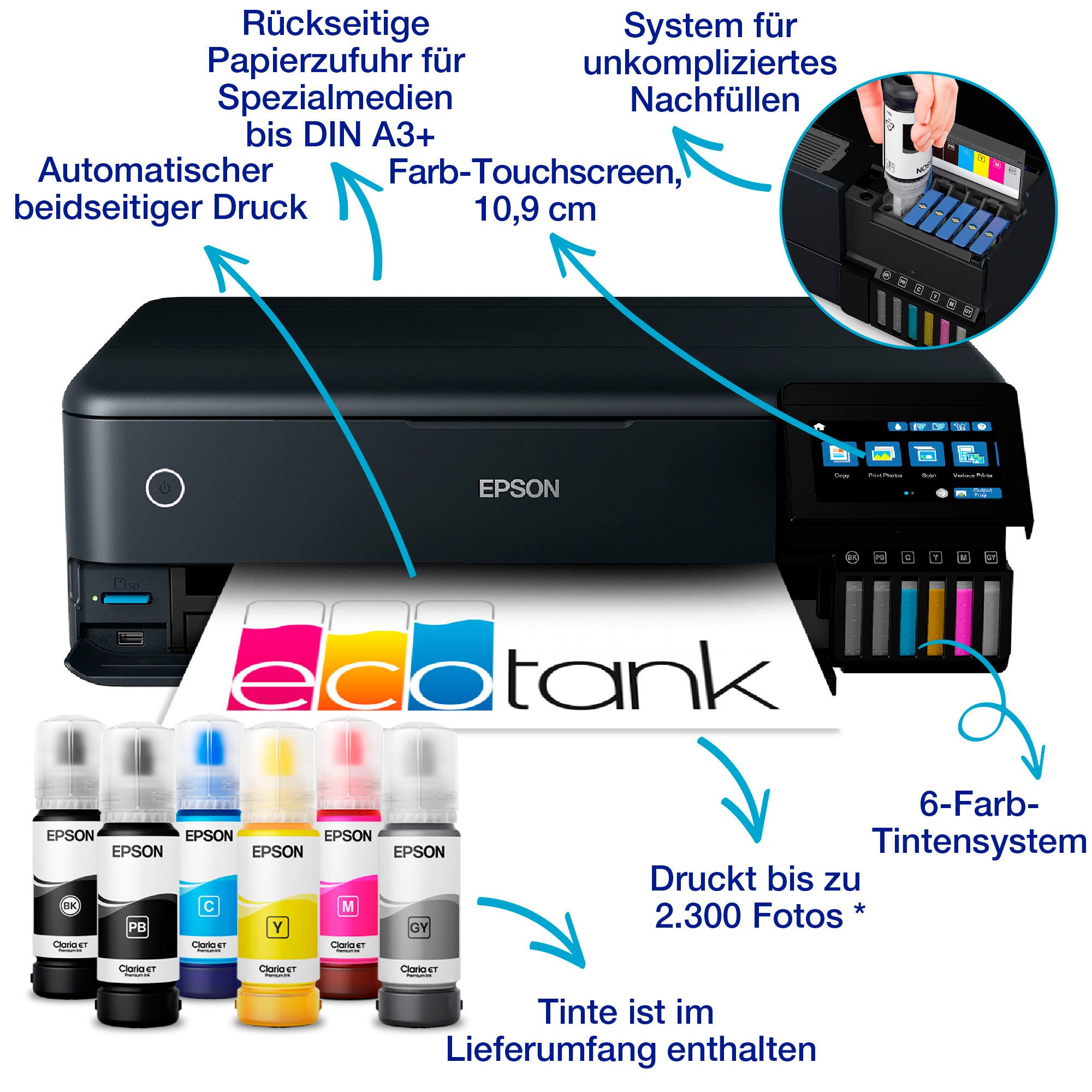 Epson Fotoprinter EcoTank ET-8550