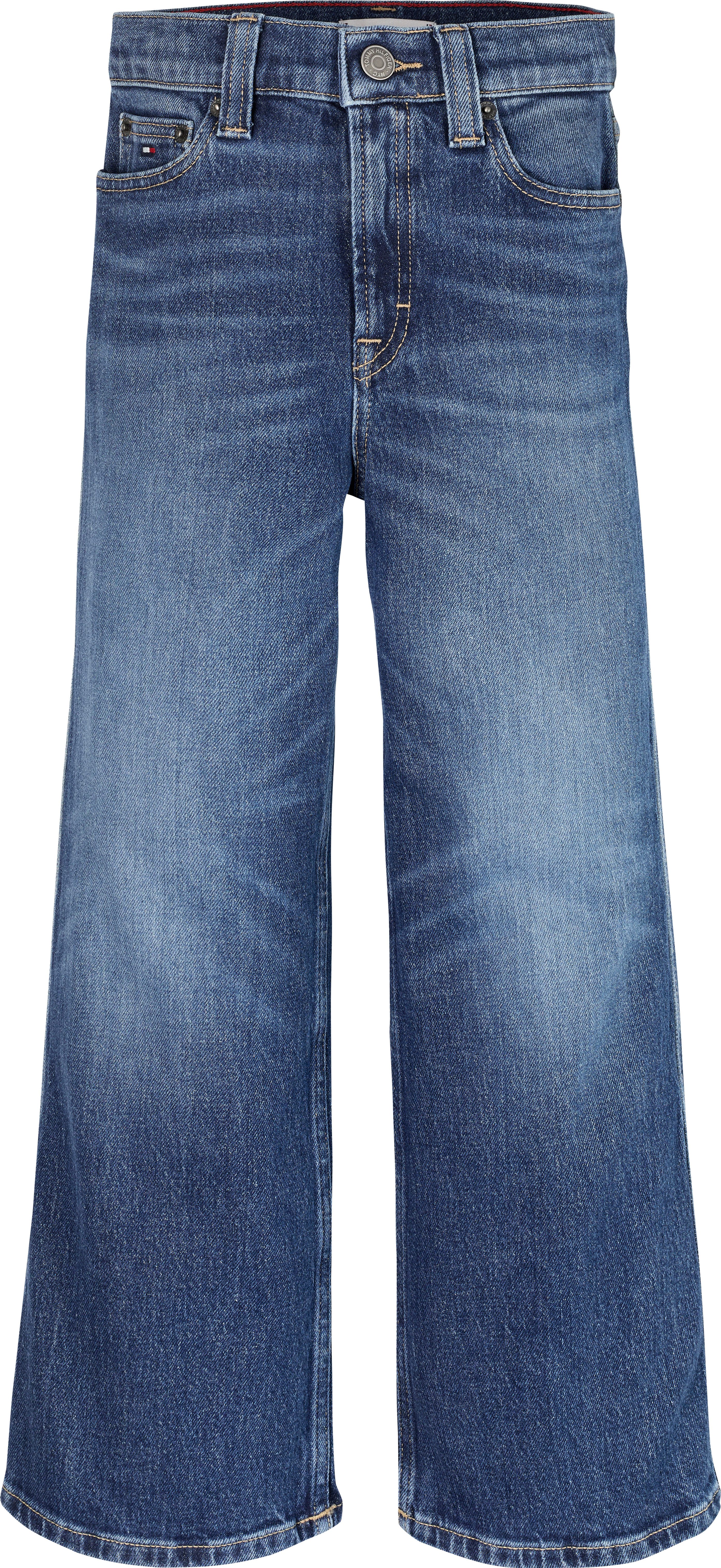 Tommy Hilfiger Wijde jeans MABEL DARK WASH met logoborduursels