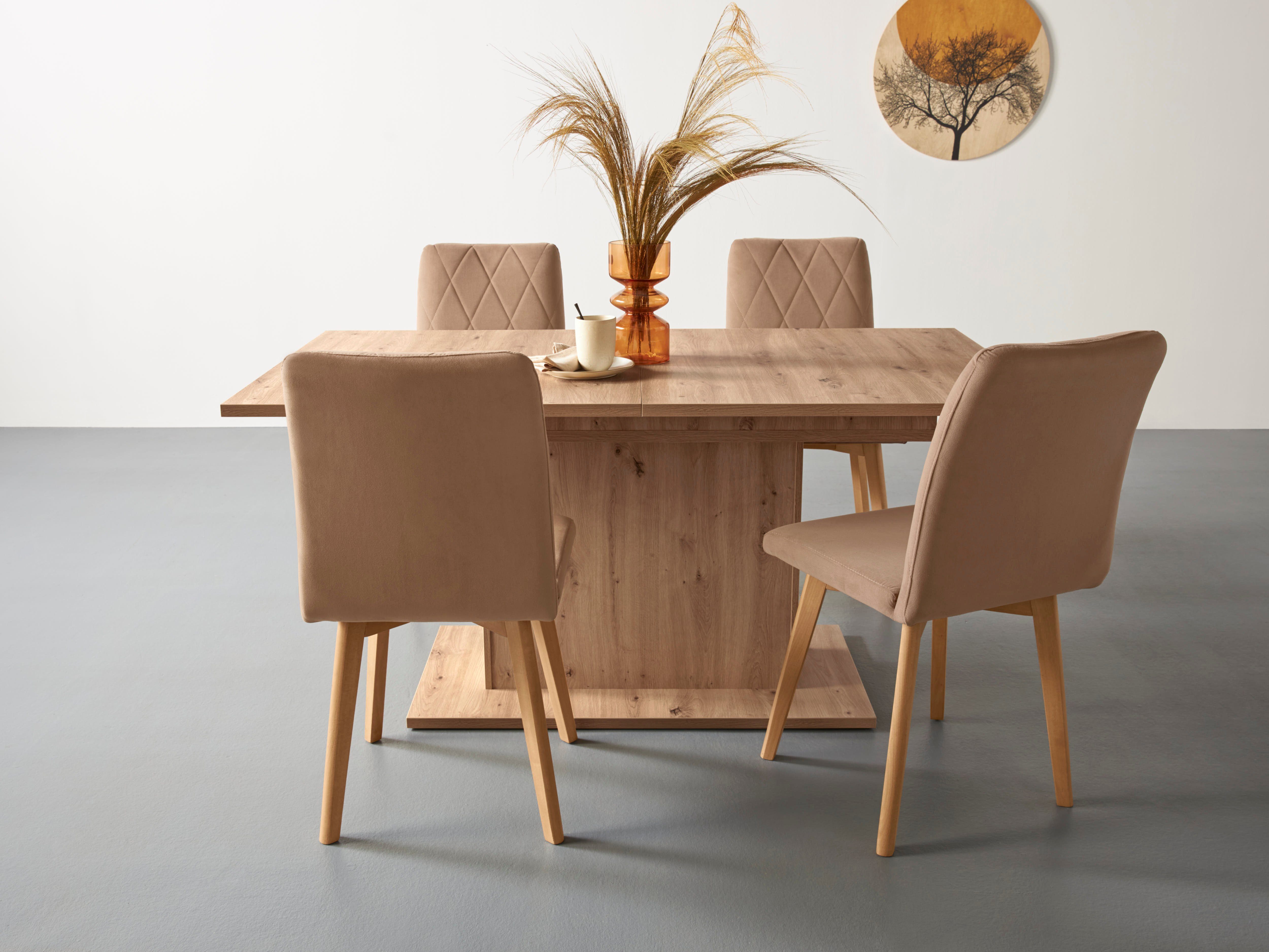Home affaire Eettafel SABRINA Breedte 160 cm, uittrekfunctie