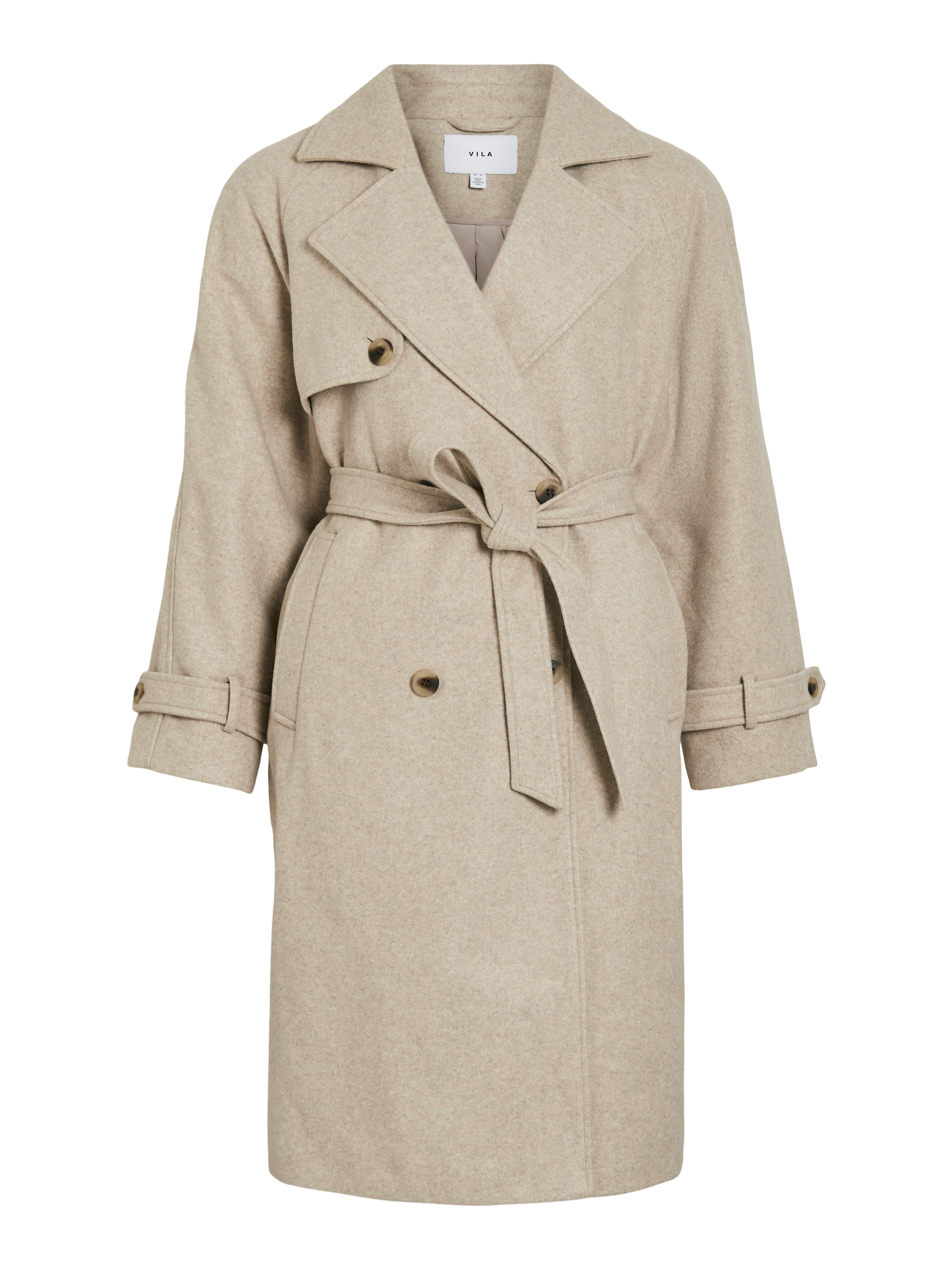 Vila Lange jas VIQUINN L/S COAT