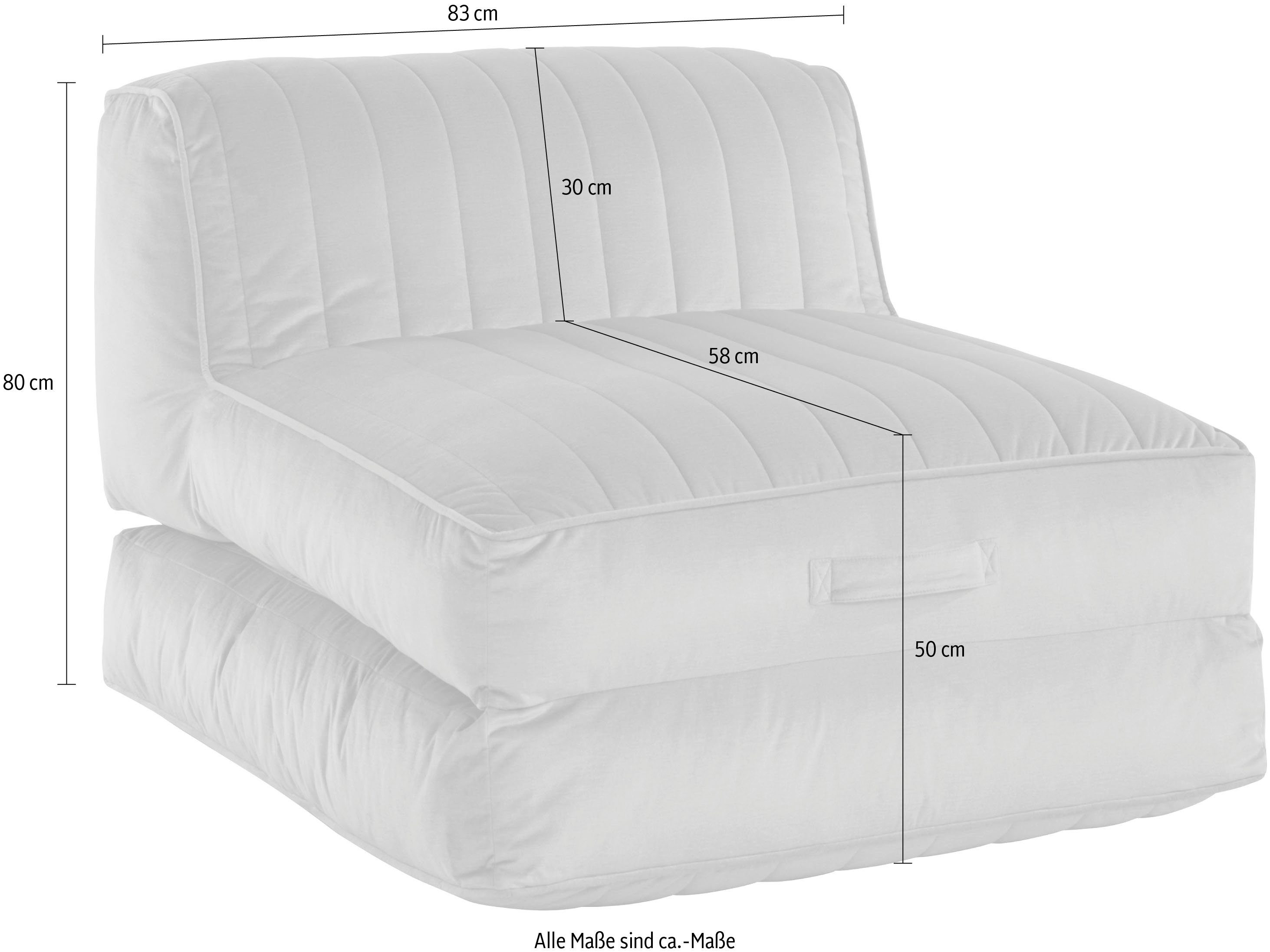 Leonique Relaxfauteuil POLLY Loungestoel met slaapfunctie, perfect als logeerbed, divan
