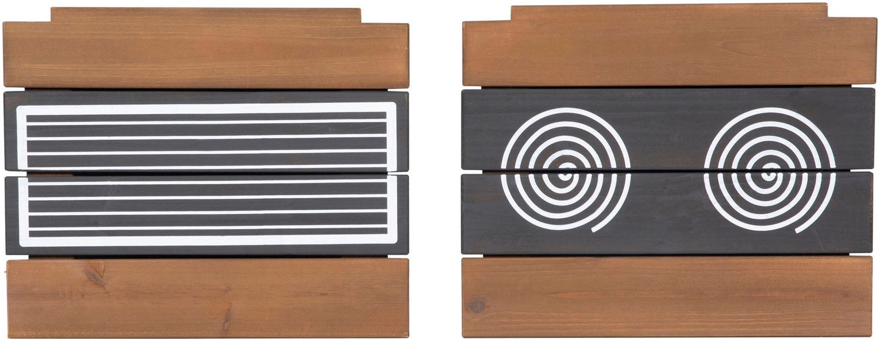 Roba® Outdoor-speelkeukentje Modderkeuken om op te hangen, teakkleur gelazuurd, van hout