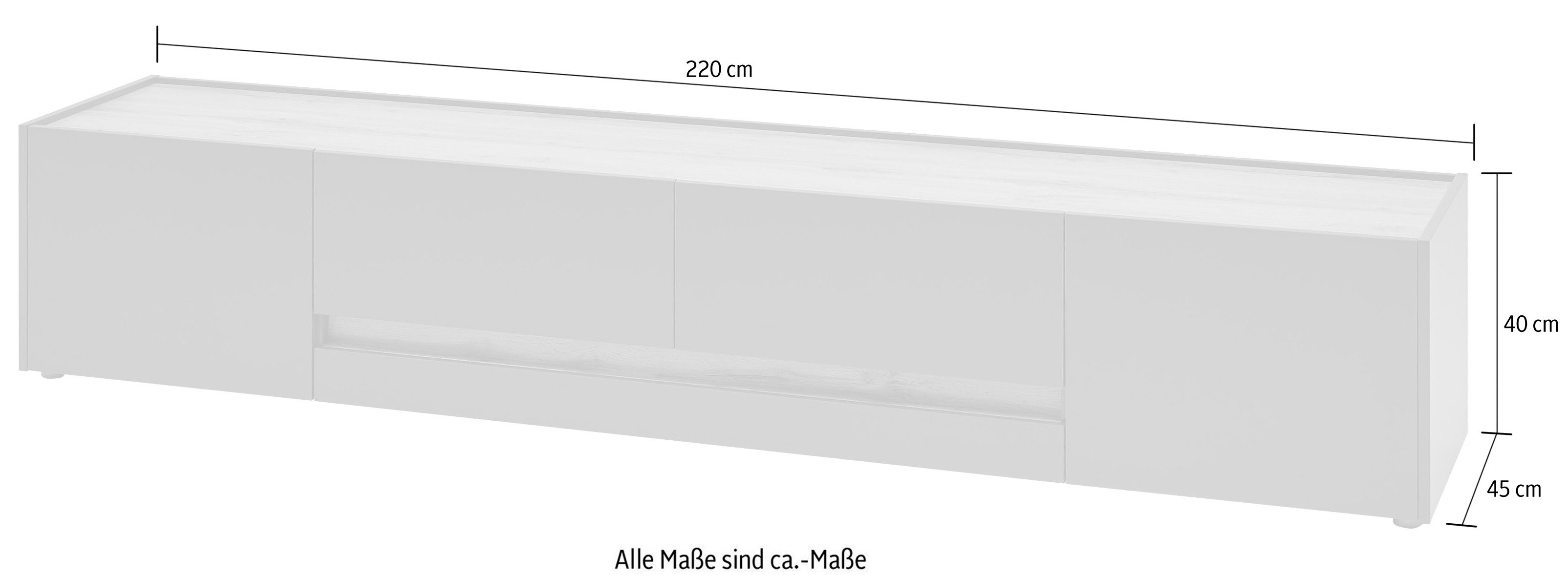 INOSIGN Tv-meubel City/Giron Breedte ca. 220 cm
