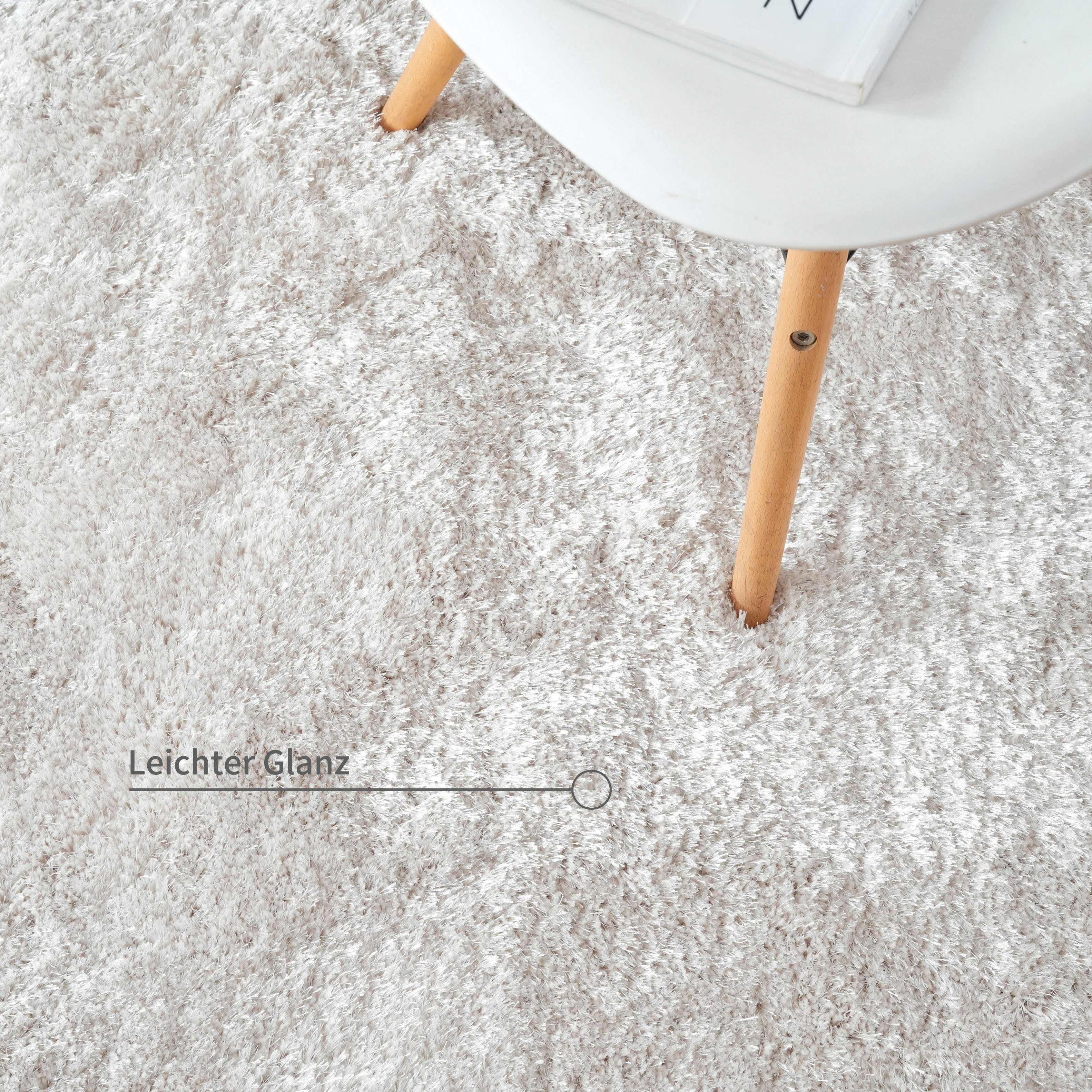 Bruno Banani Hoogpolig vloerkleed Dana Bean shape, bijzondere vorm, zacht, microvezel tapijten