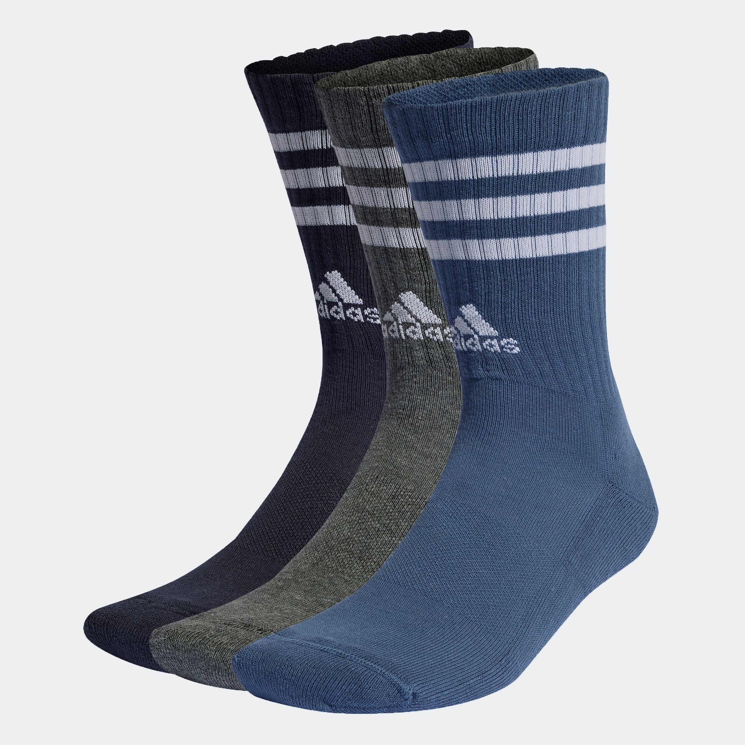 adidas Performance Functionele sokken 3S C SPW CRW 3P (3 paar) unisex sportsokken maat M (40/42) blauw