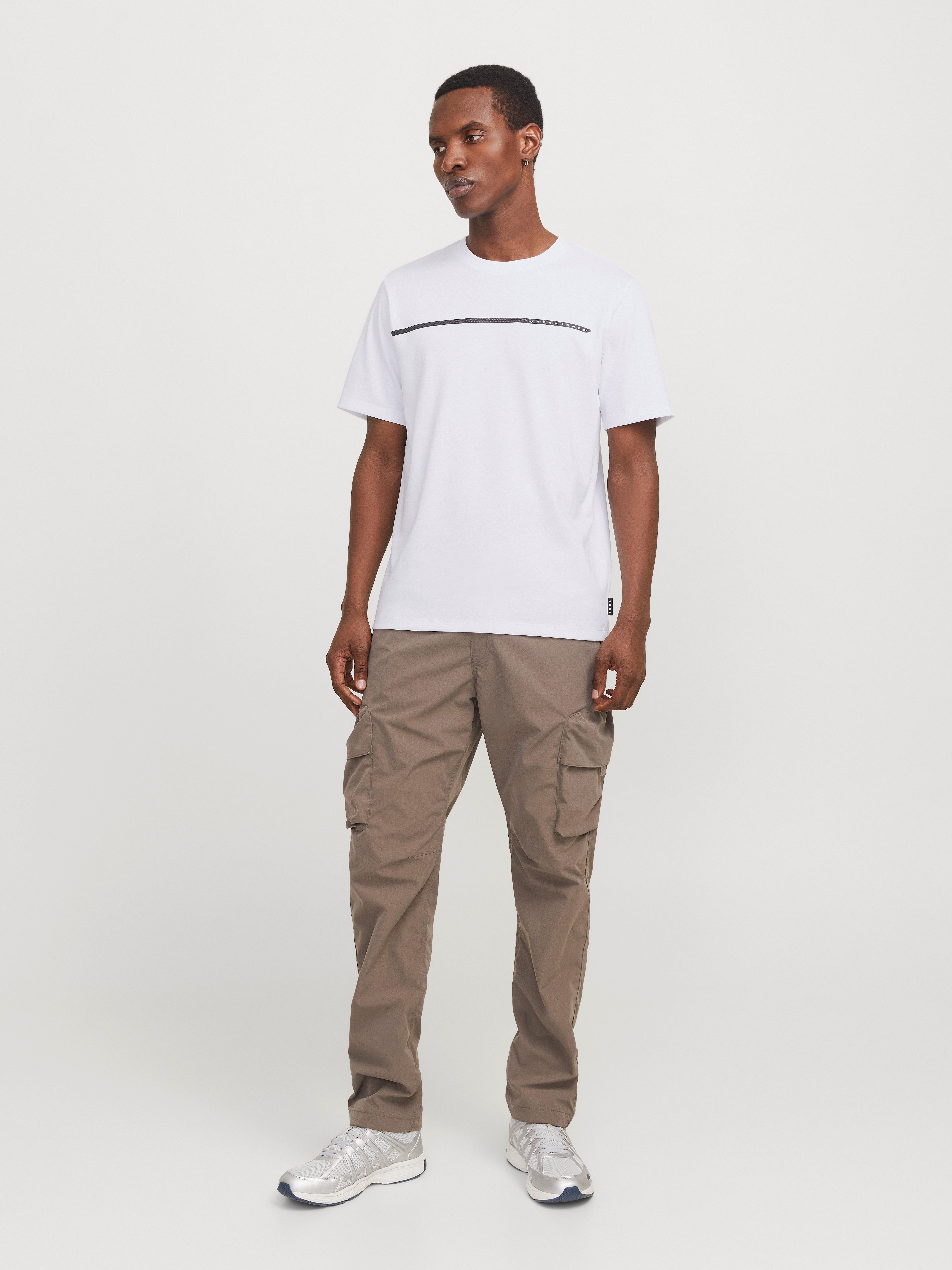 Jack & Jones T-shirt JCOFUSION FULL BRANDING TEE SS CREW NOOS