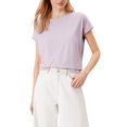 s.oliver t-shirt in basic stijl paars