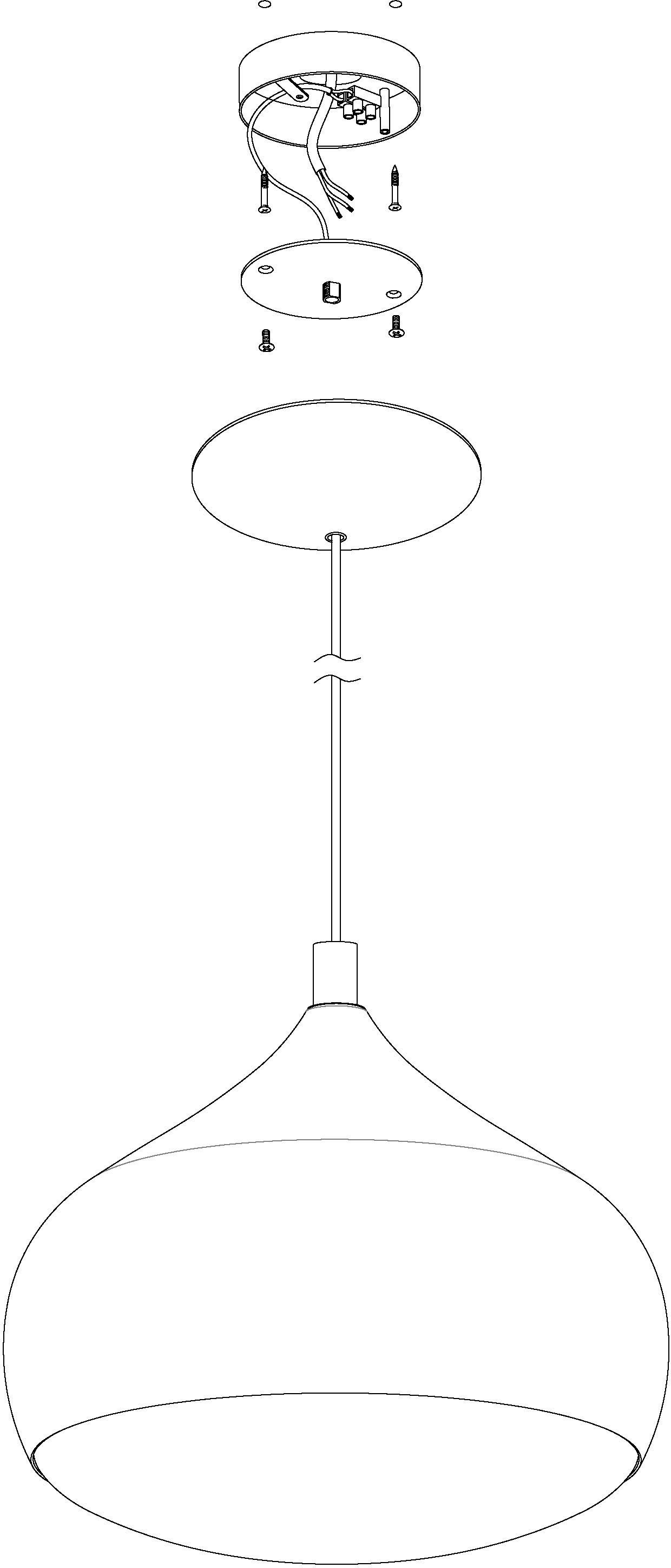 EGLO Hanglamp COMBA-C Hanglamp, EGLO CONNECT, bediening via app + afstandsbediening (1 stuk)