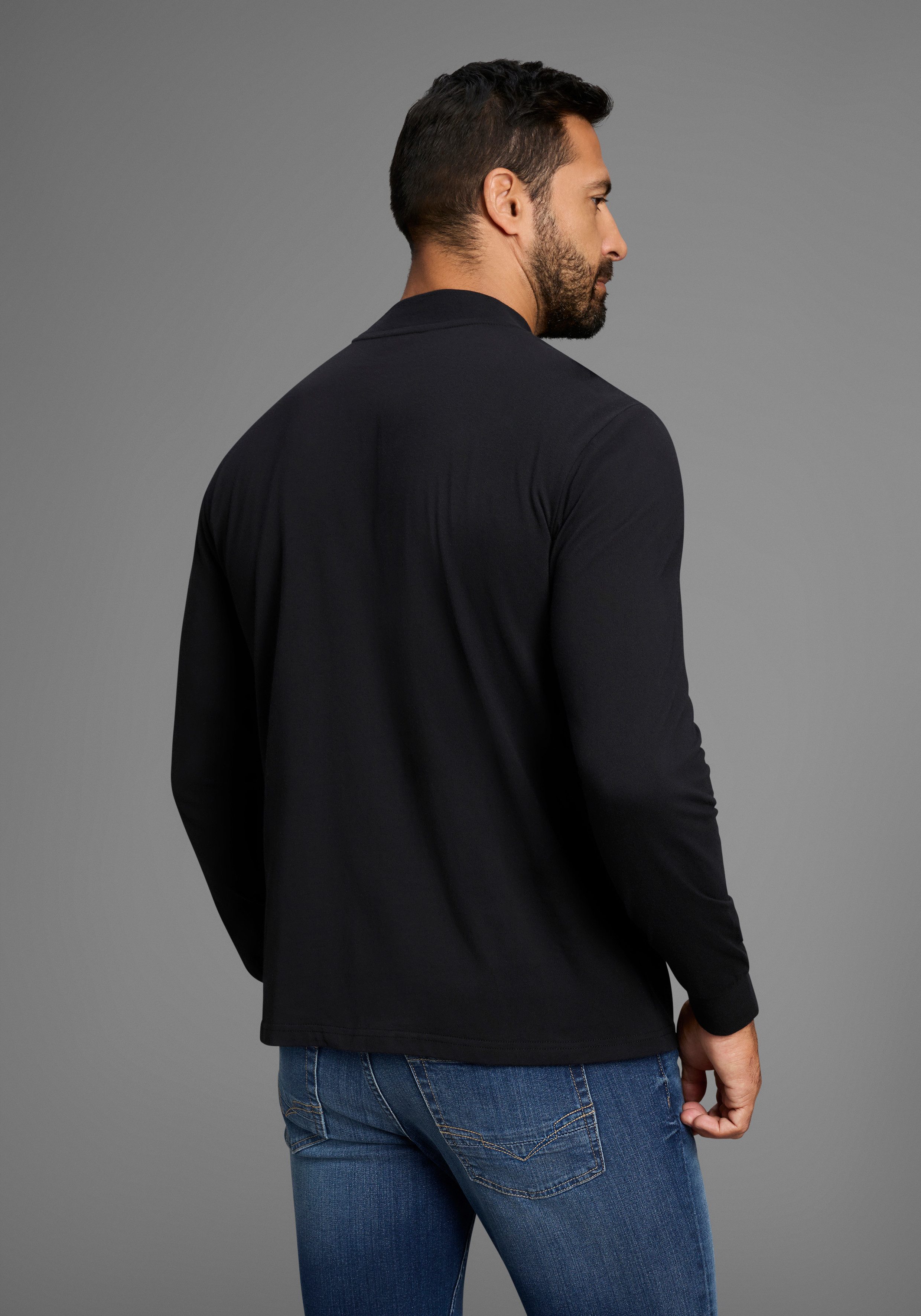 Man's World Shirt met staande kraag Nieuwe collectie!