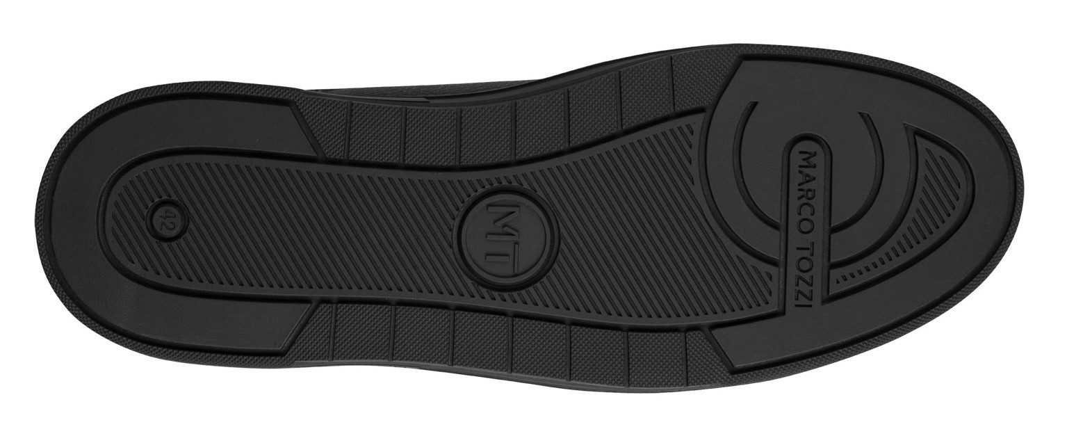 Marco Tozzi Sneakers , vrijetijdsschoen, halfschoen, veterschoen met zijlogo-debossing