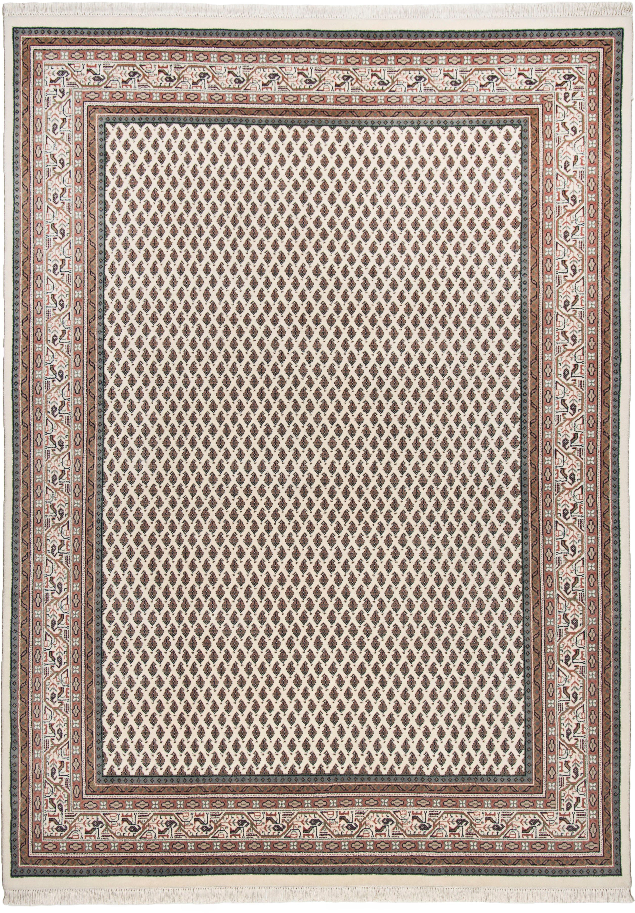 THEKO Oosters tapijt Abbas Meraj Mir zuivere wol, met de hand geknoopt, met franje, woonkamer